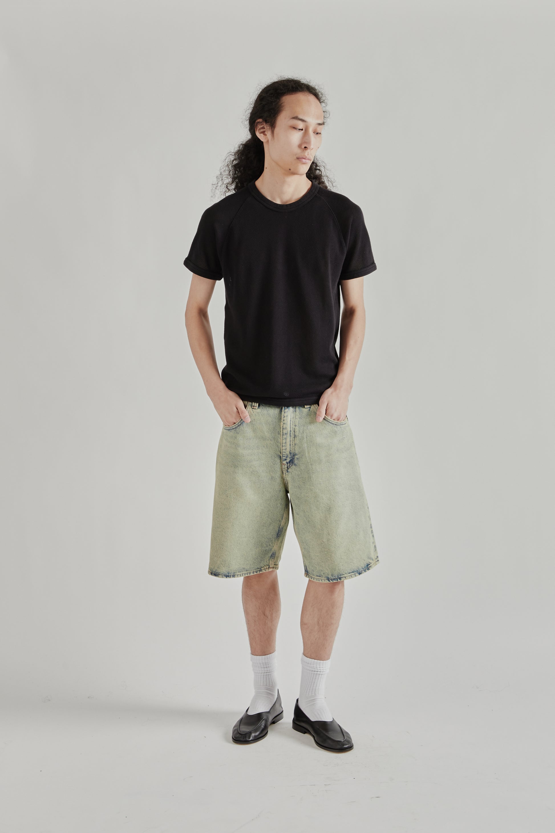 Sunflower SS26 Mesh Raglan Tee Black1603