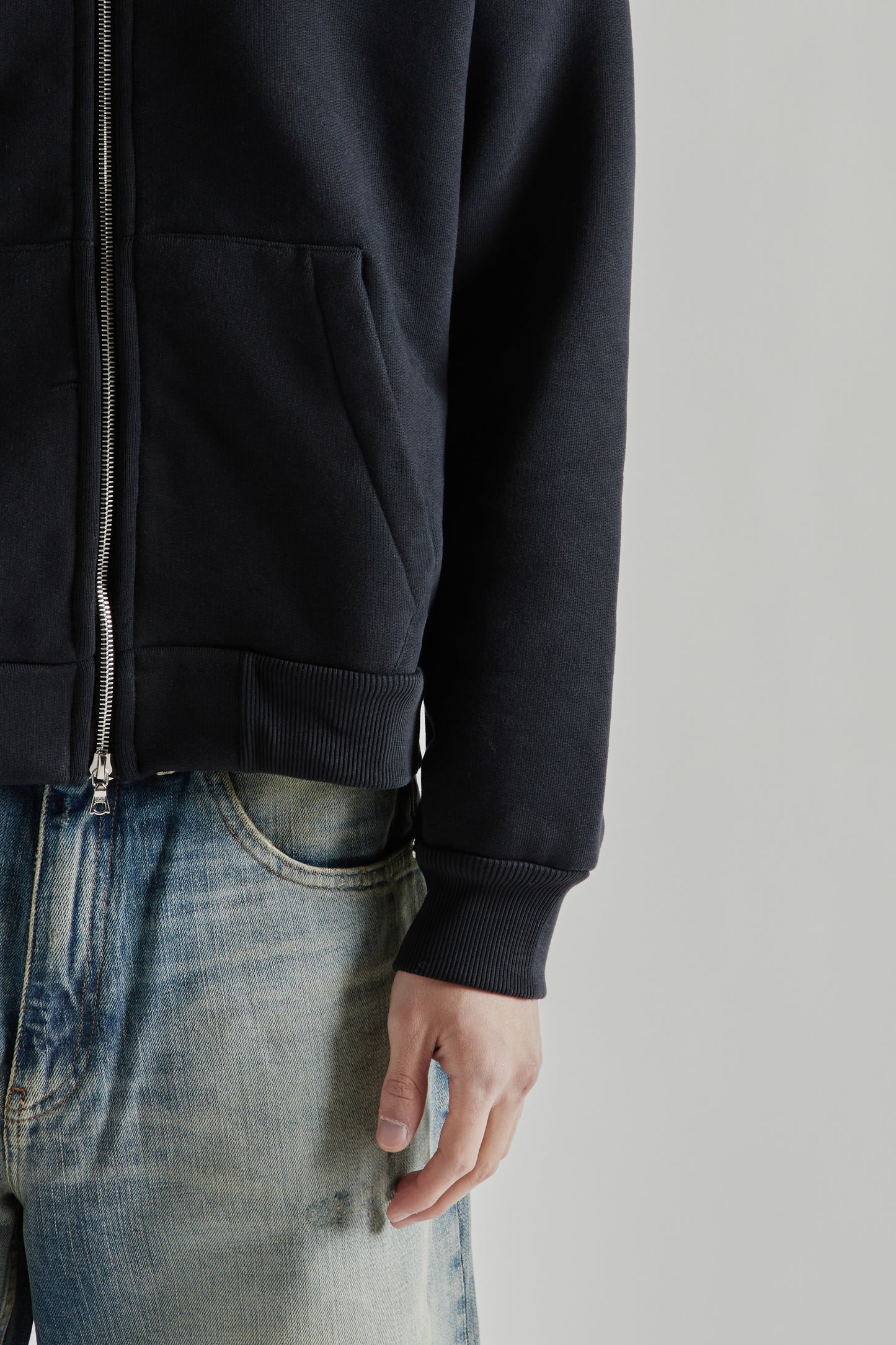 Sunflower SS26 Sweat Jacket Black1525