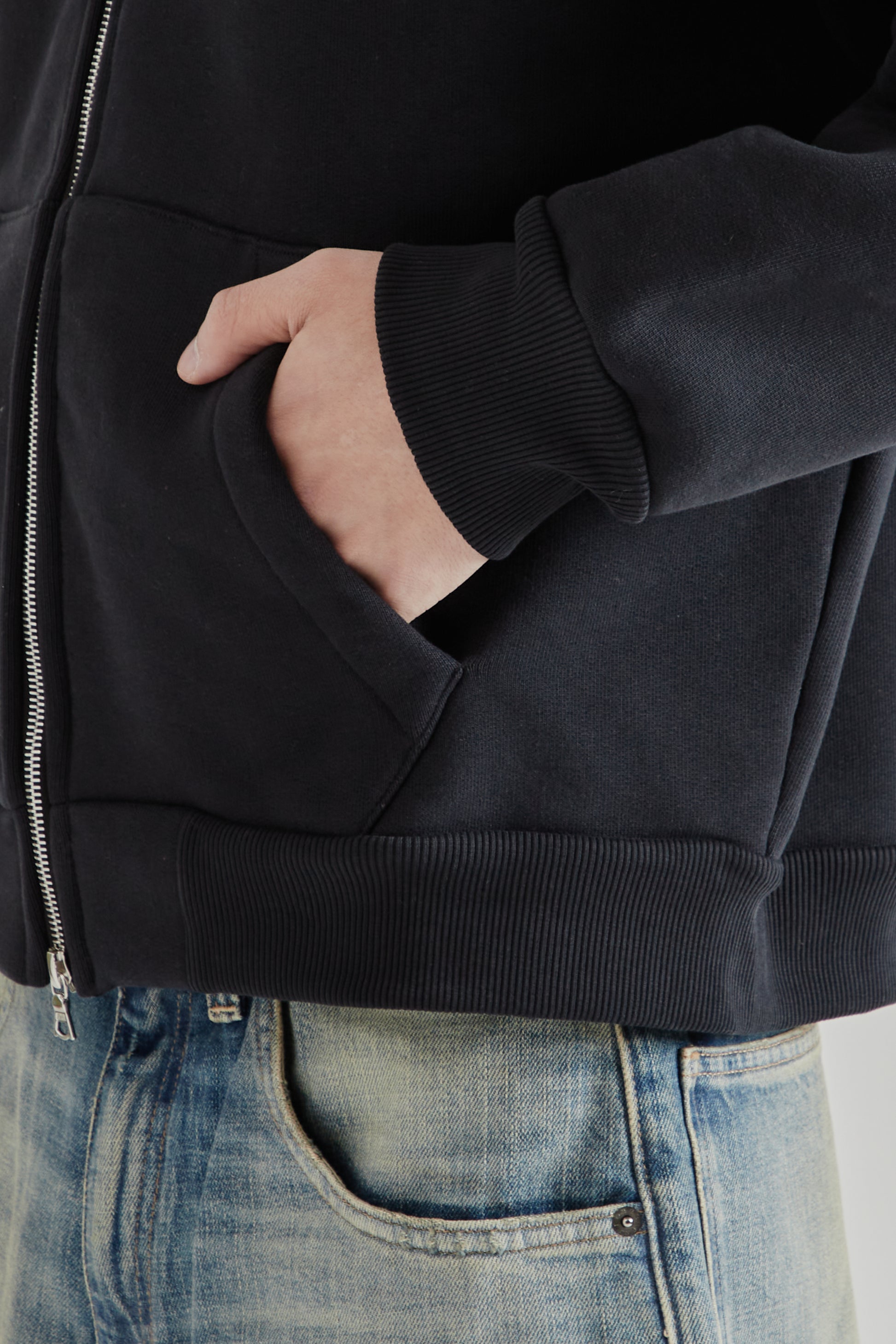 Sunflower SS26 Sweat Jacket Black1526