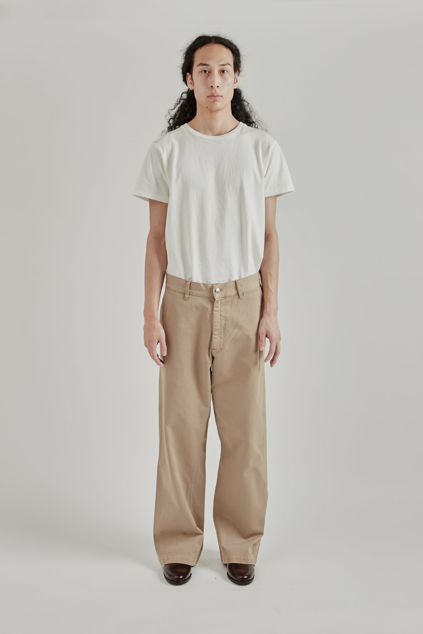 Sunflower SS26 Wide Twist Chino Khaki1787