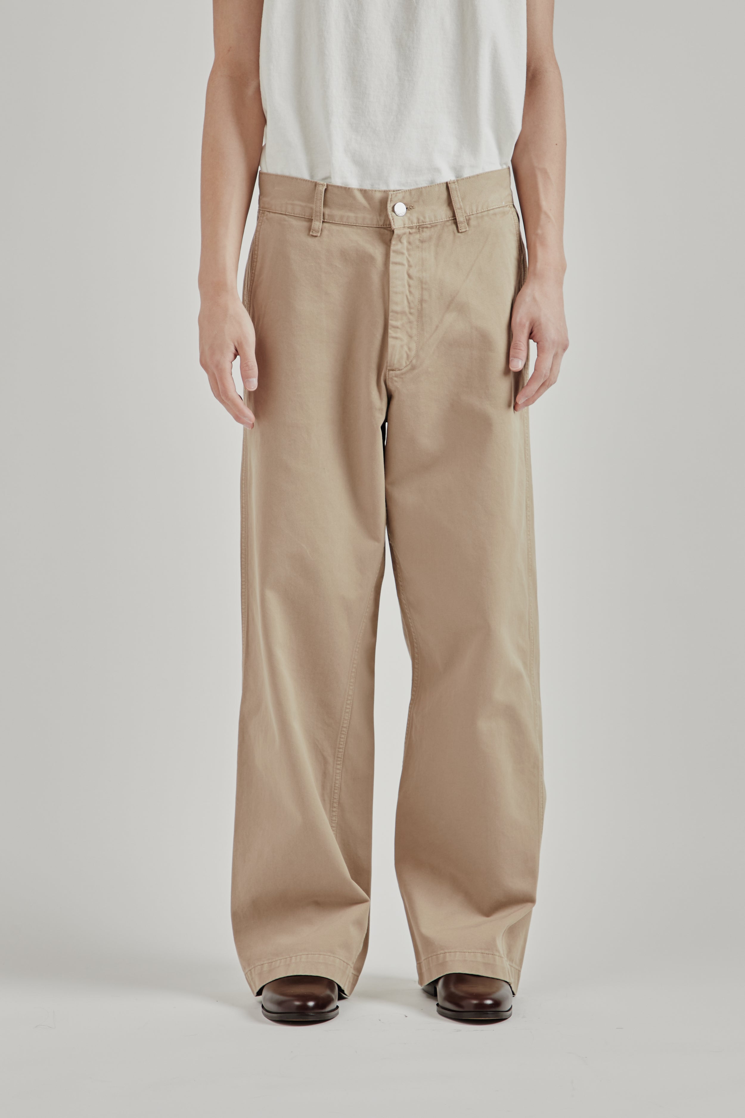 Sunflower Wide Twist Chino - Khaki | Wallace Mercantile Shop