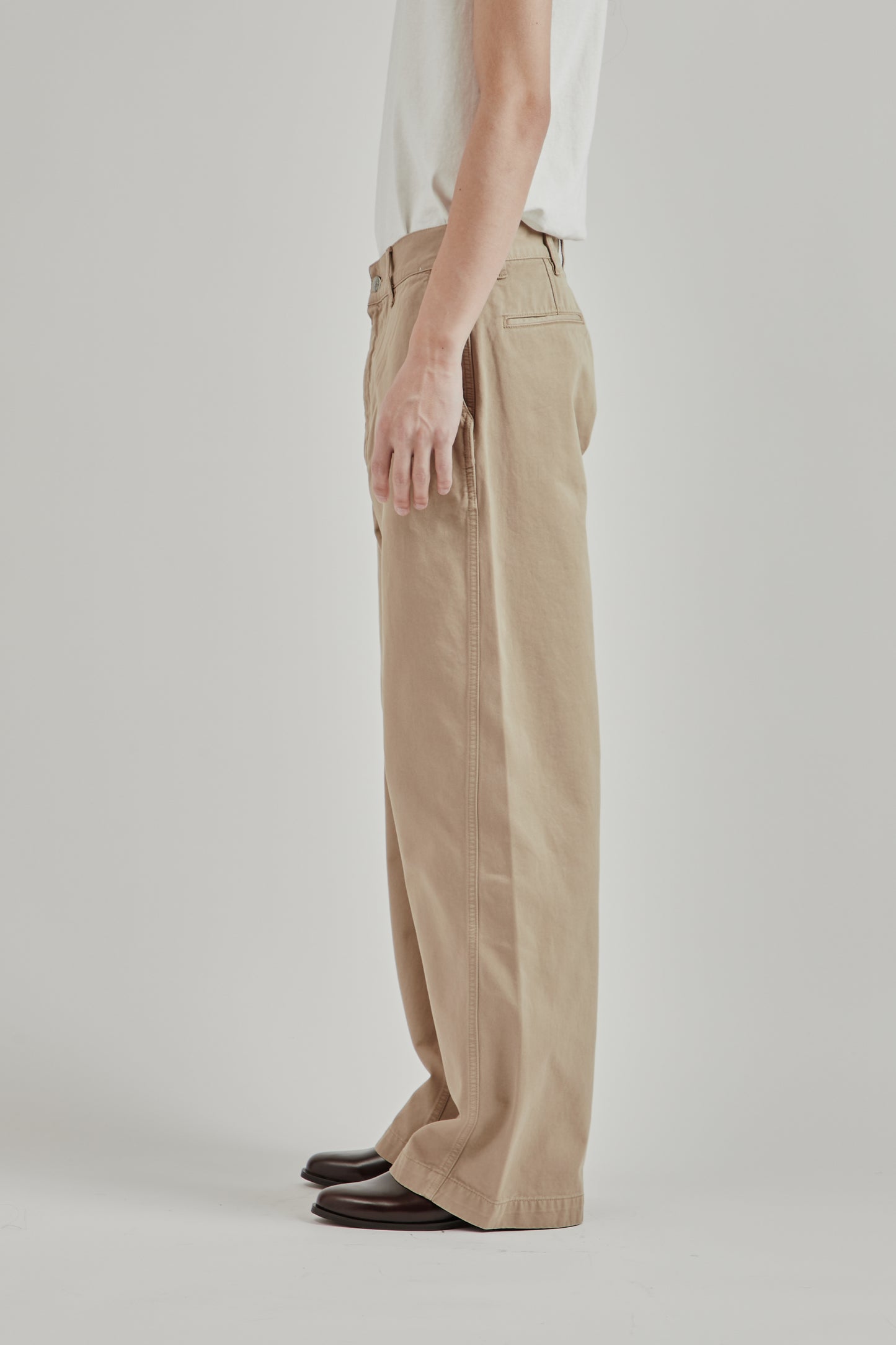 Sunflower SS26 Wide Twist Chino Khaki1792