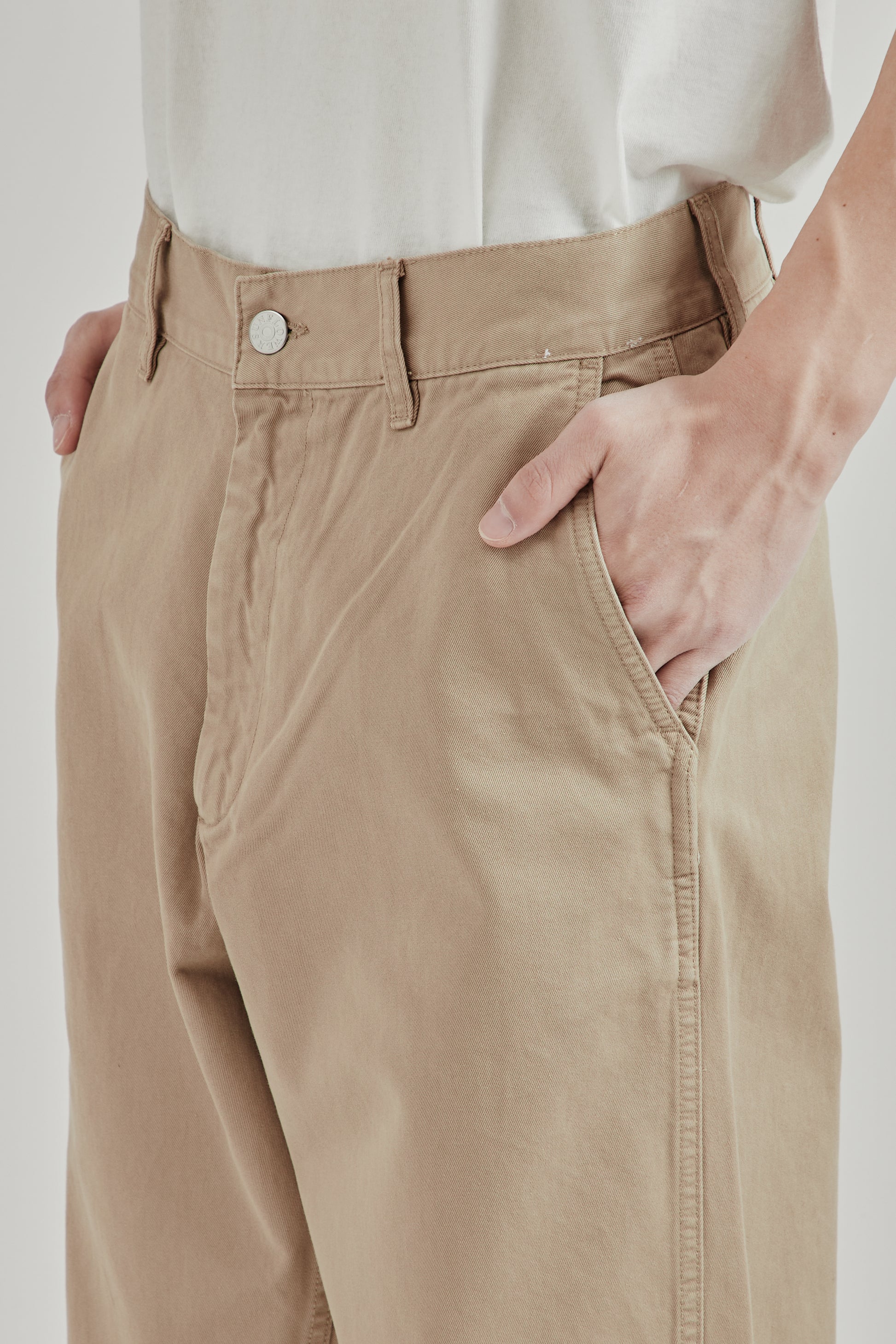 Sunflower SS26 Wide Twist Chino Khaki1801