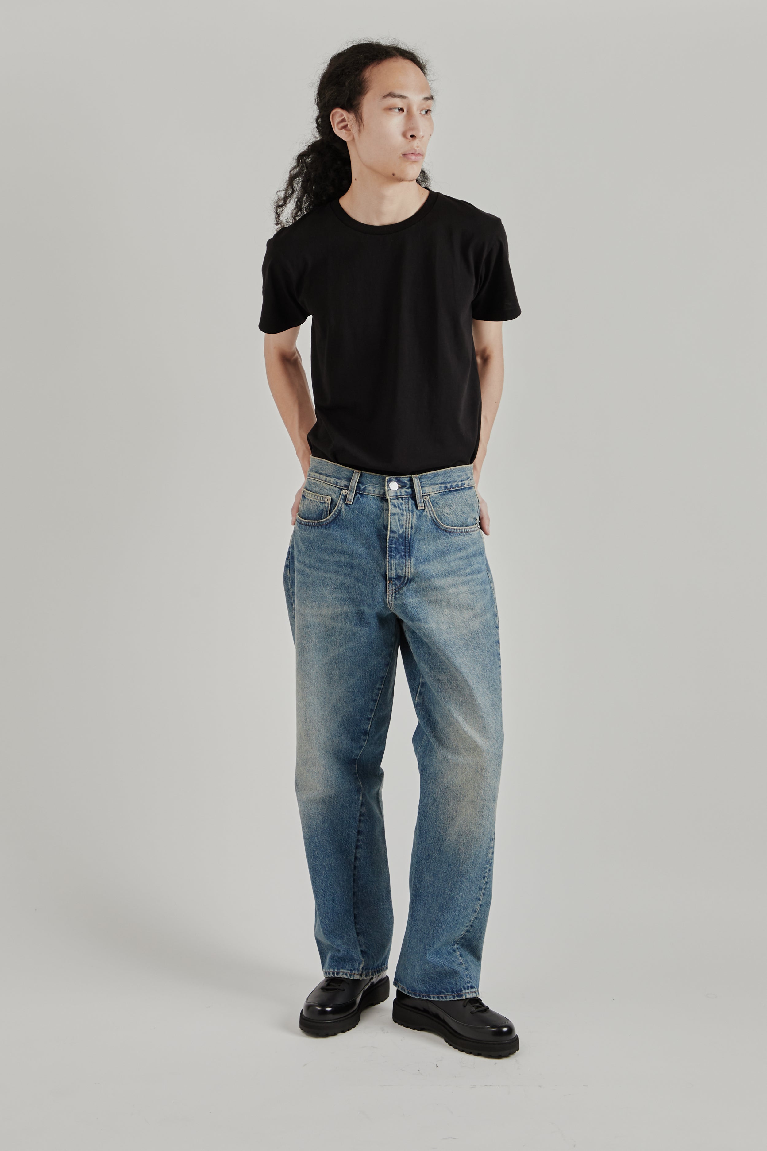 Sunflower Wide Twist Denim - Dark Blue Vintage | Wallace
