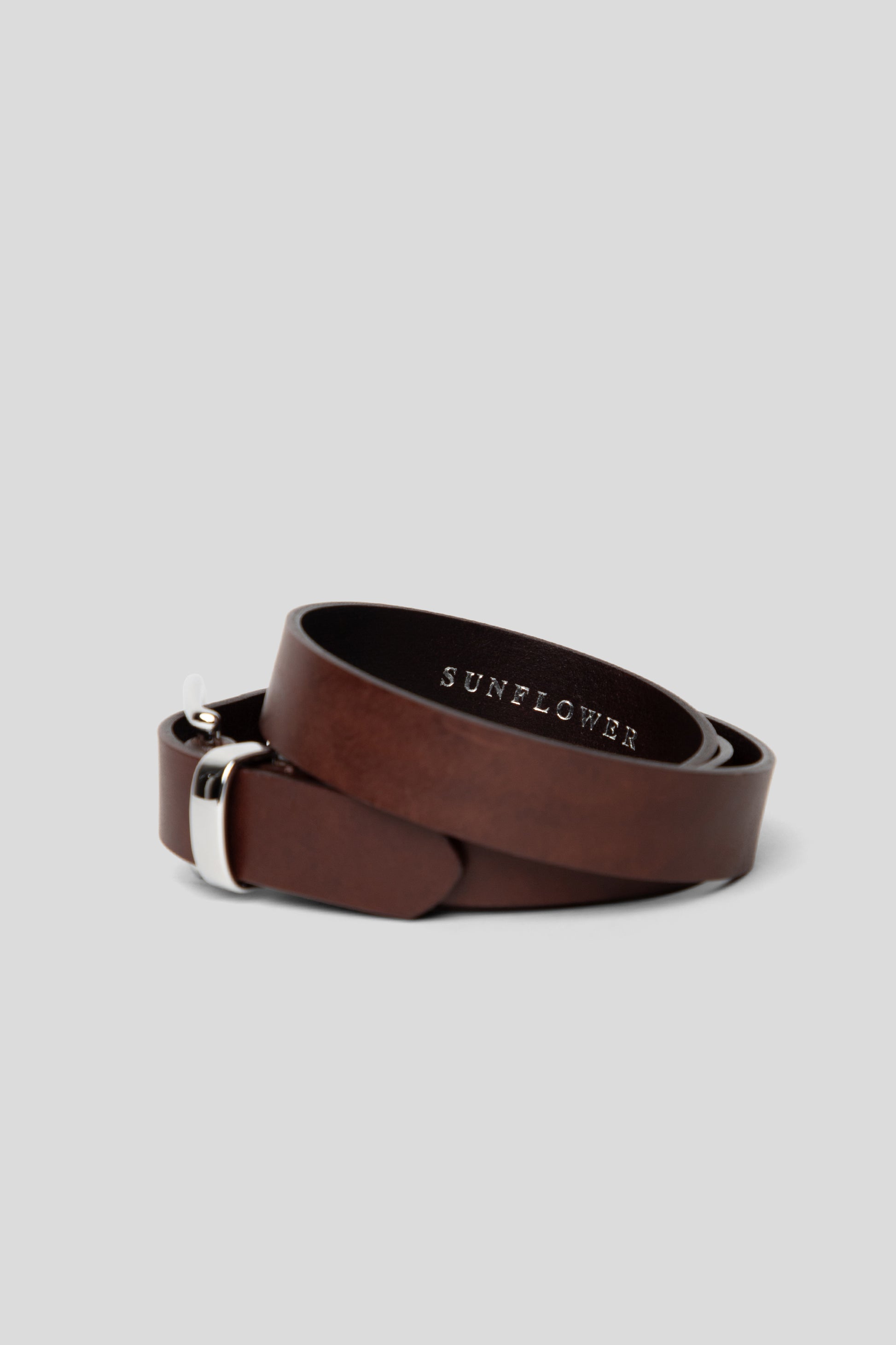 Sunflower Simple Belt 2.5 CM Brown 2