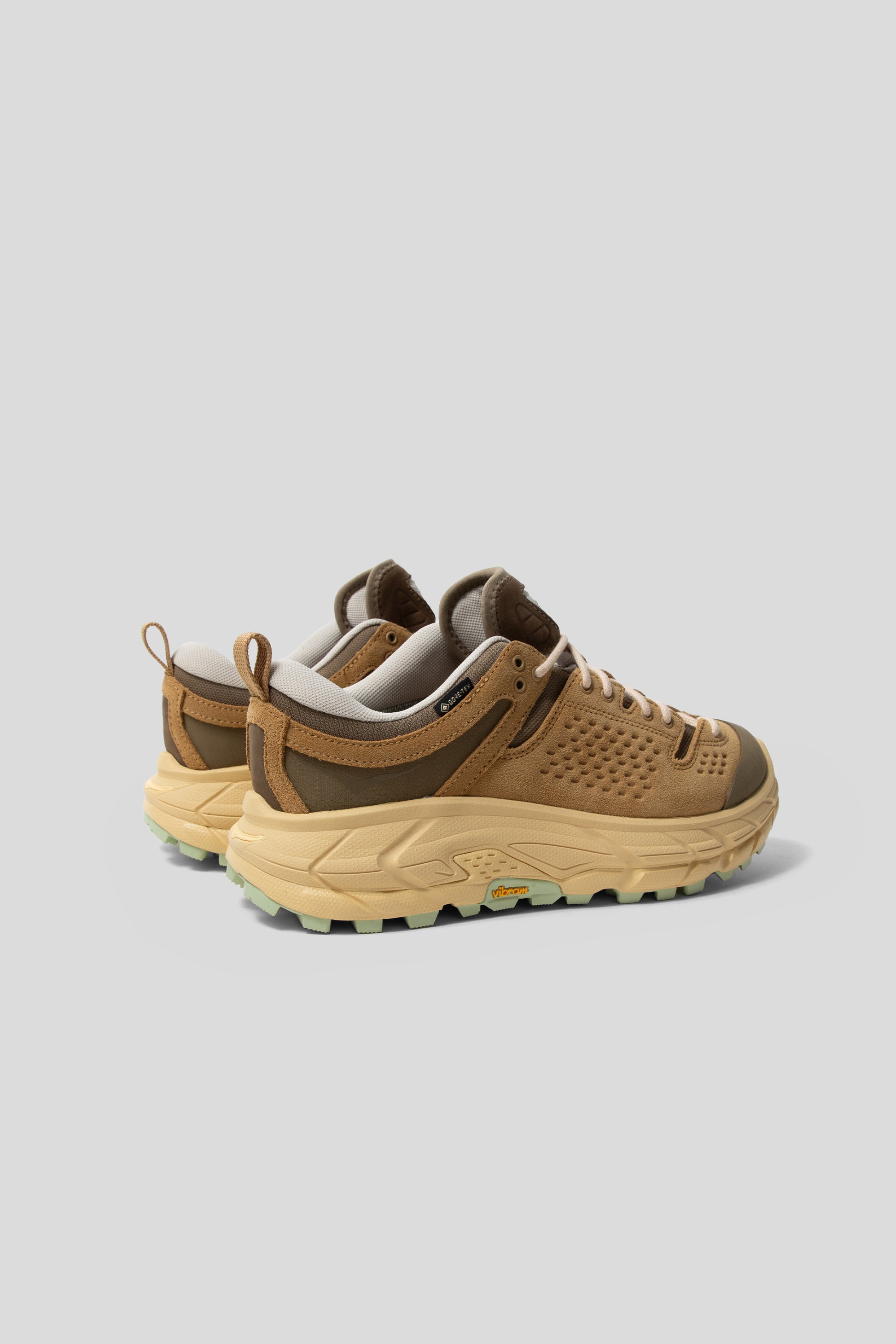 Hoka's Tor Ultra Lo sneakers in the Wheat/Mushroom Colourway.