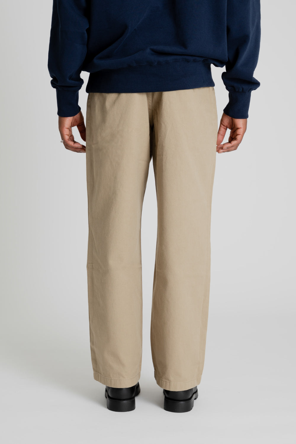 Uniform Bridge One Tuck Chino Pants - Beige | Wallace Mercantile Shop