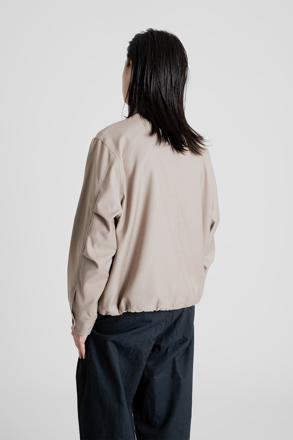 Uniform Bridge Single Blouson Jacket in Beige