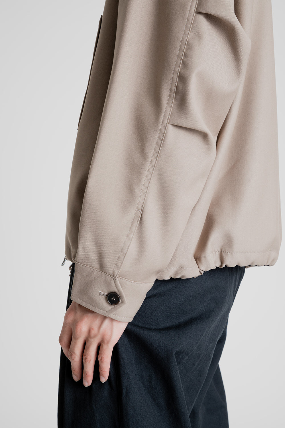 Uniform Bridge Single Blouson Jacket in Beige