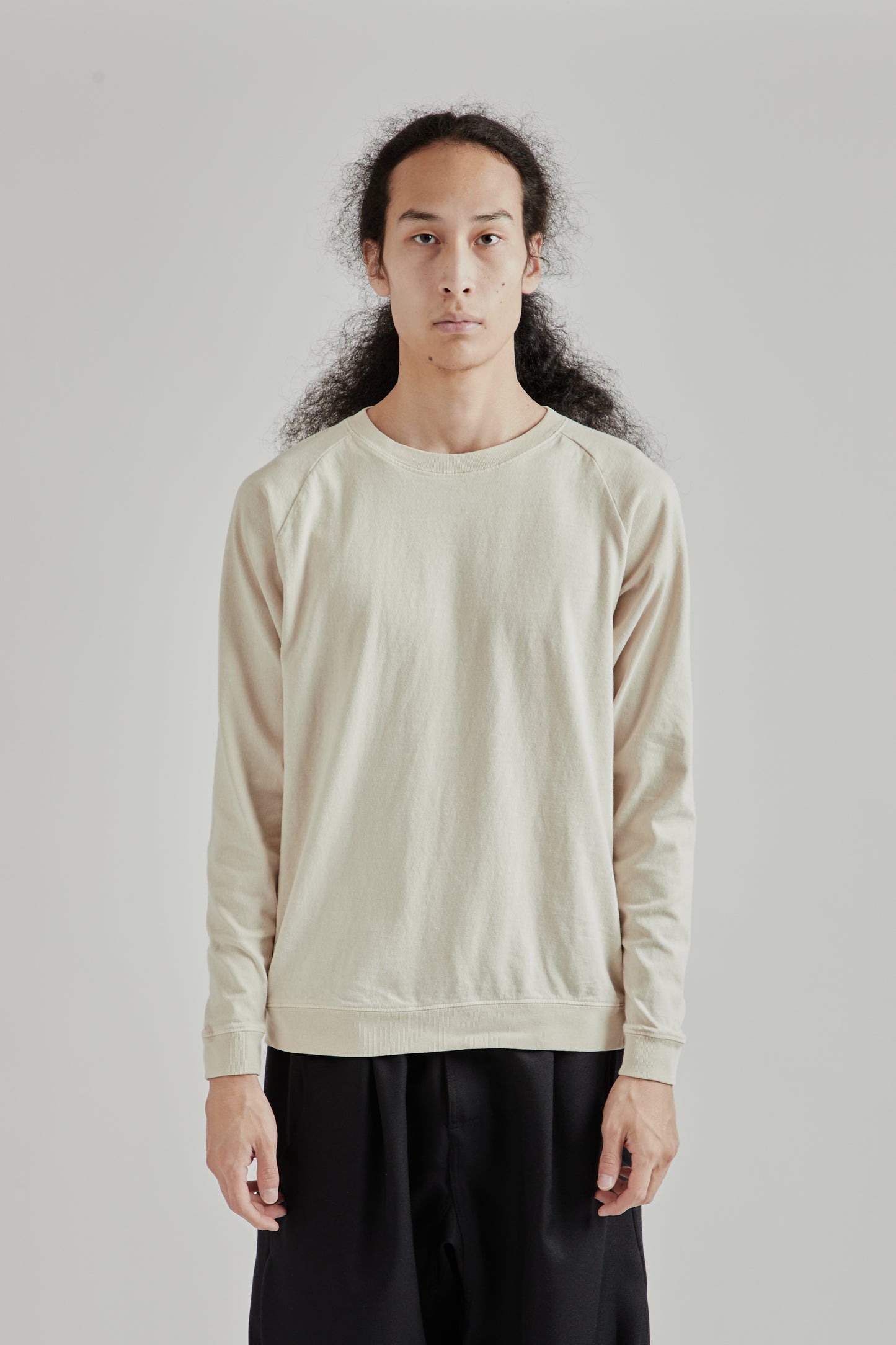 Pigment L/S Raglan Tee - Oatmilk