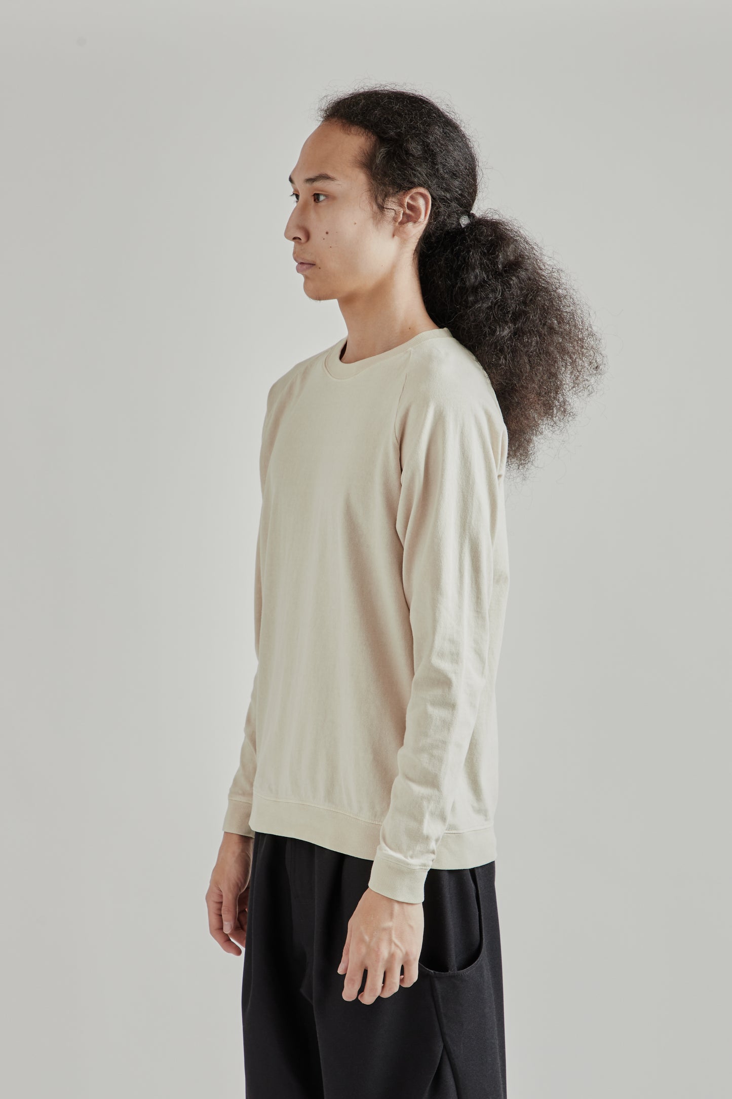 Pigment L/S Raglan Tee - Oatmilk