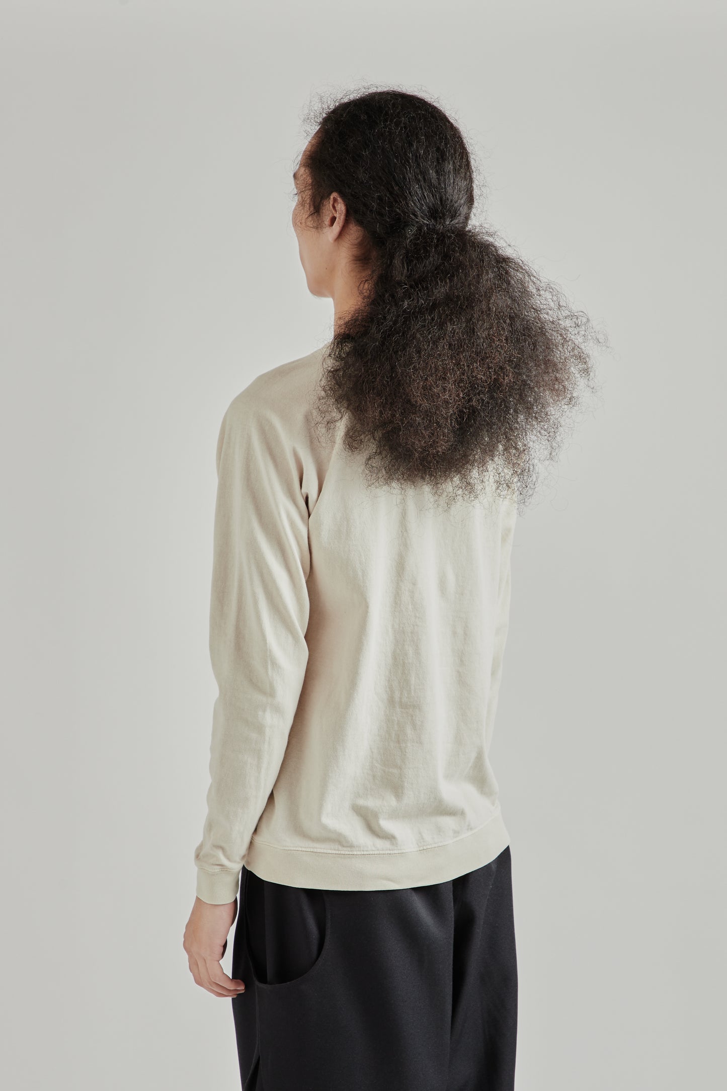 Pigment L/S Raglan Tee - Oatmilk