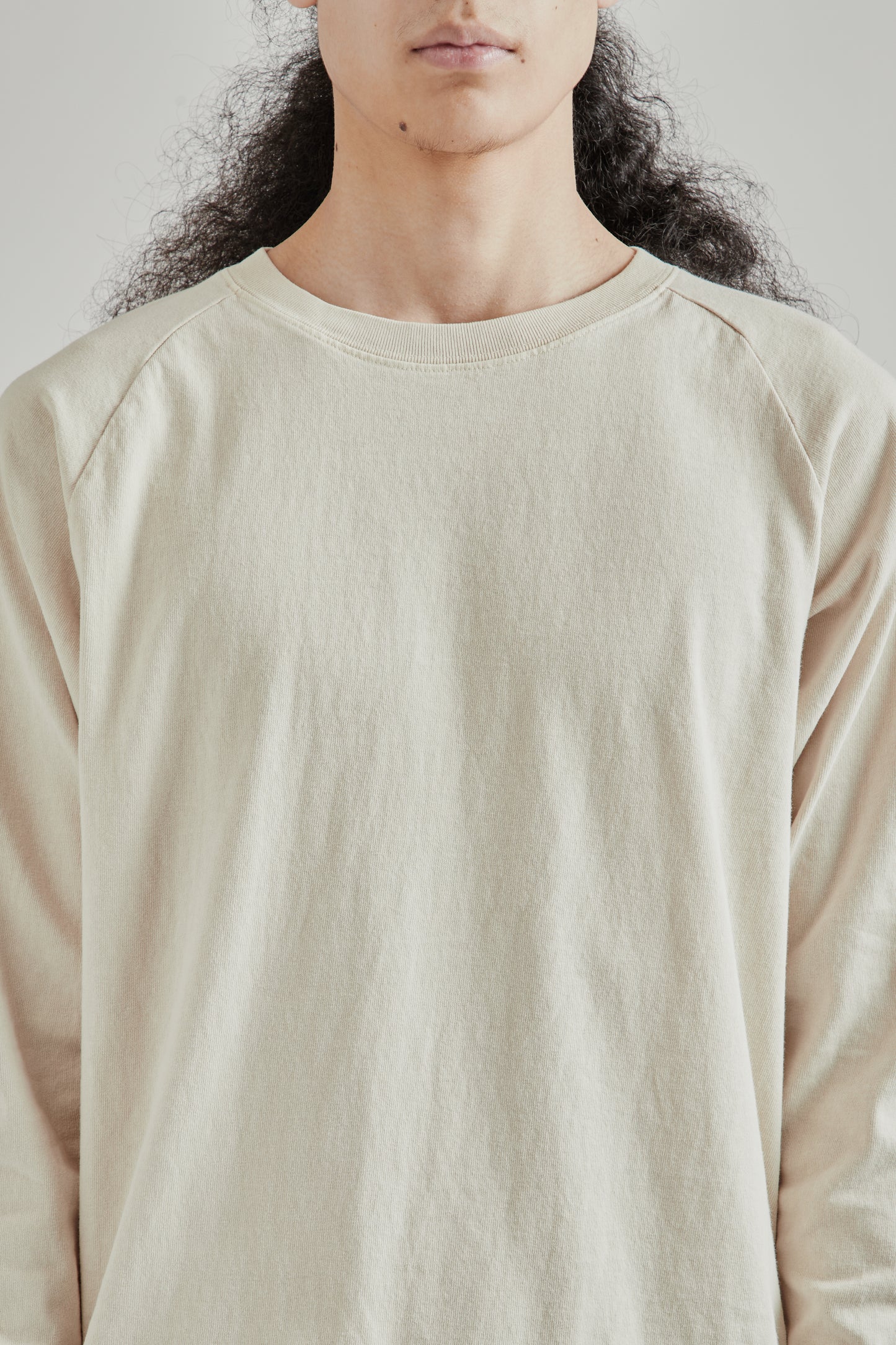 Pigment L/S Raglan Tee - Oatmilk