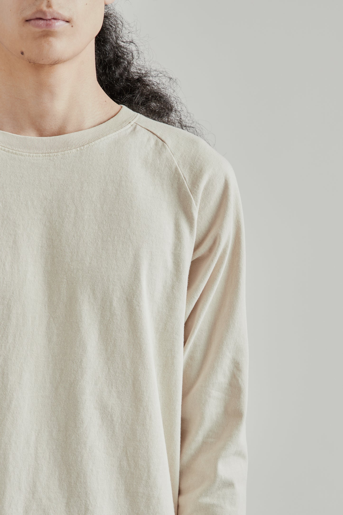 Pigment L/S Raglan Tee - Oatmilk