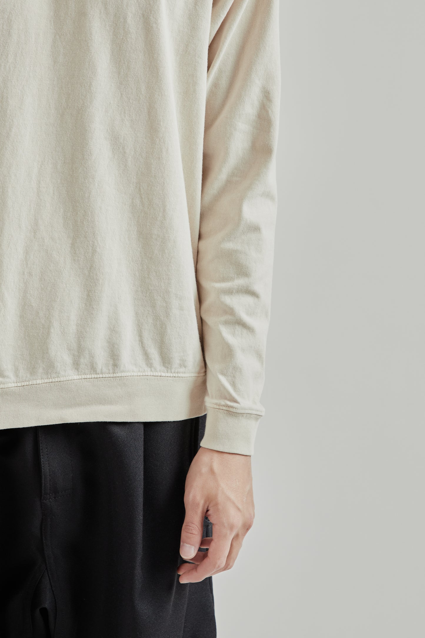 Pigment L/S Raglan Tee - Oatmilk