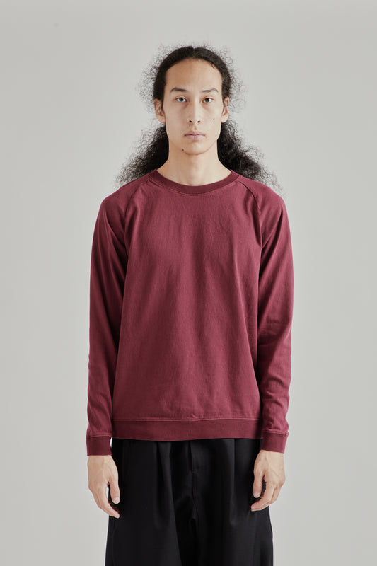 Pigment L/S Raglan Tee - Burgundy