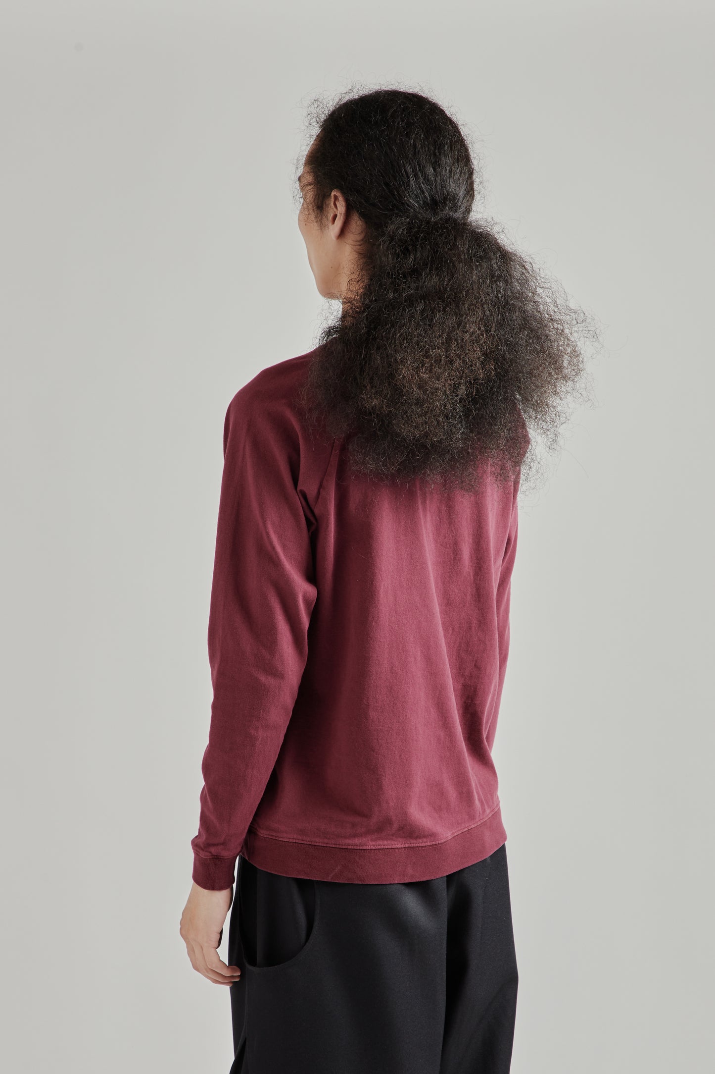 Pigment L/S Raglan Tee - Burgundy
