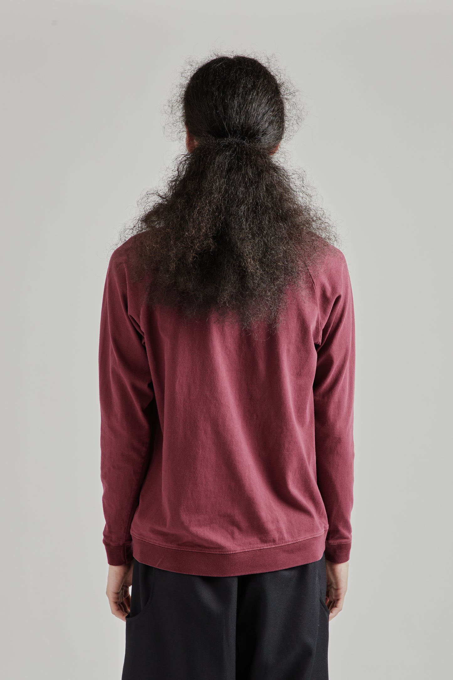 Pigment L/S Raglan Tee - Burgundy