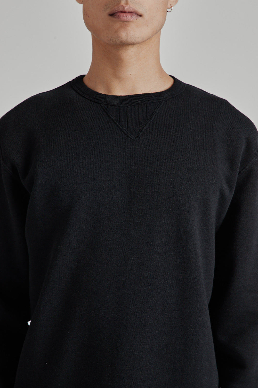 Velva Sheen Loopwheeler Crew Sweat Black 6