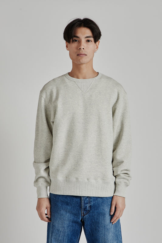 Velva Sheen Loopwheeler Crew Sweat Gray 2