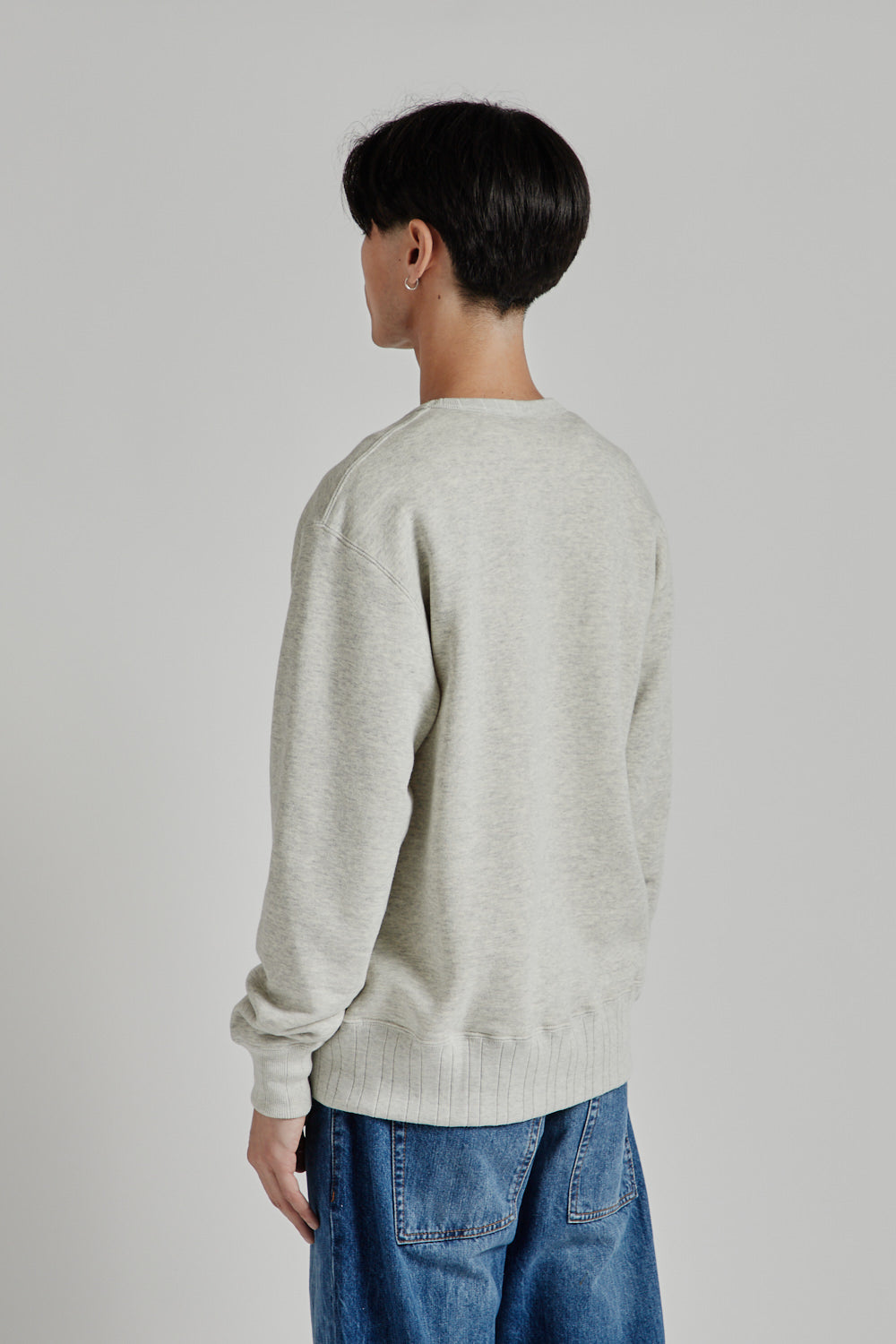 Velva Sheen Loopwheeler Crew Sweat Gray 4