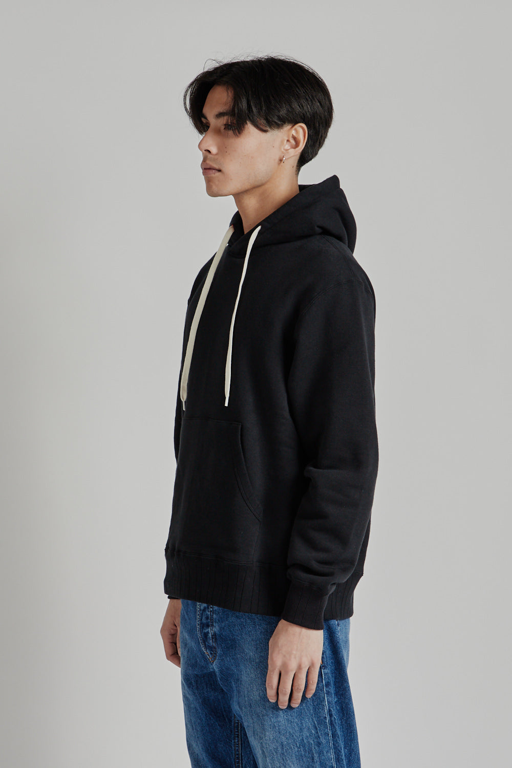 Velva Sheen Loopwheeler PO Hoodie Black 3