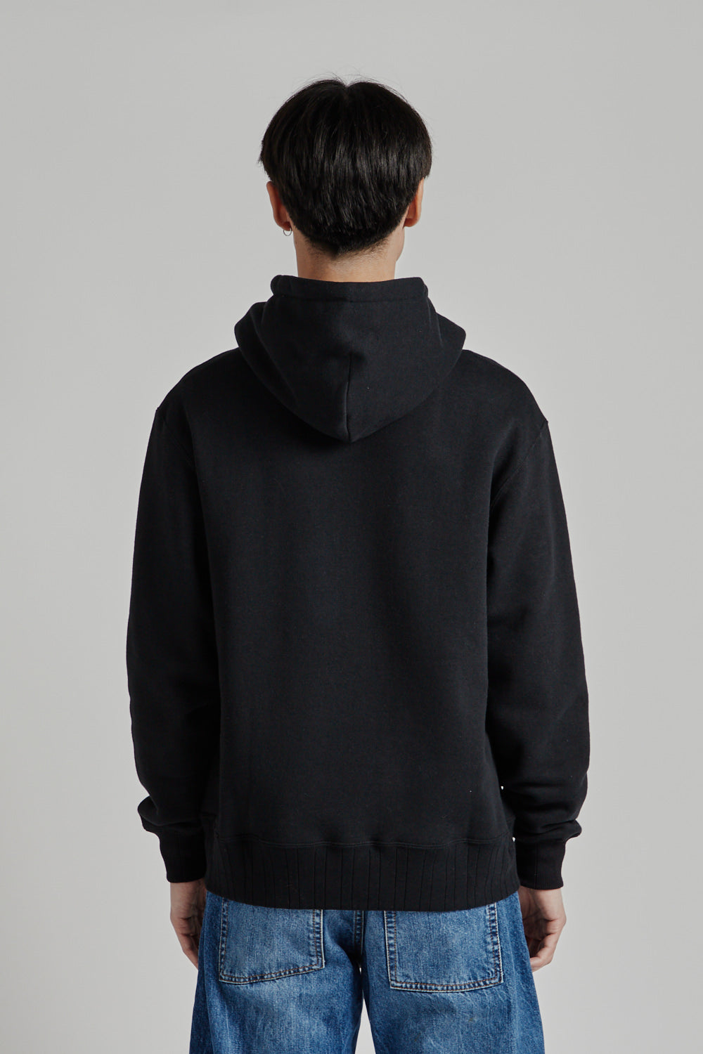 Velva Sheen Loopwheeler PO Hoodie Black 5