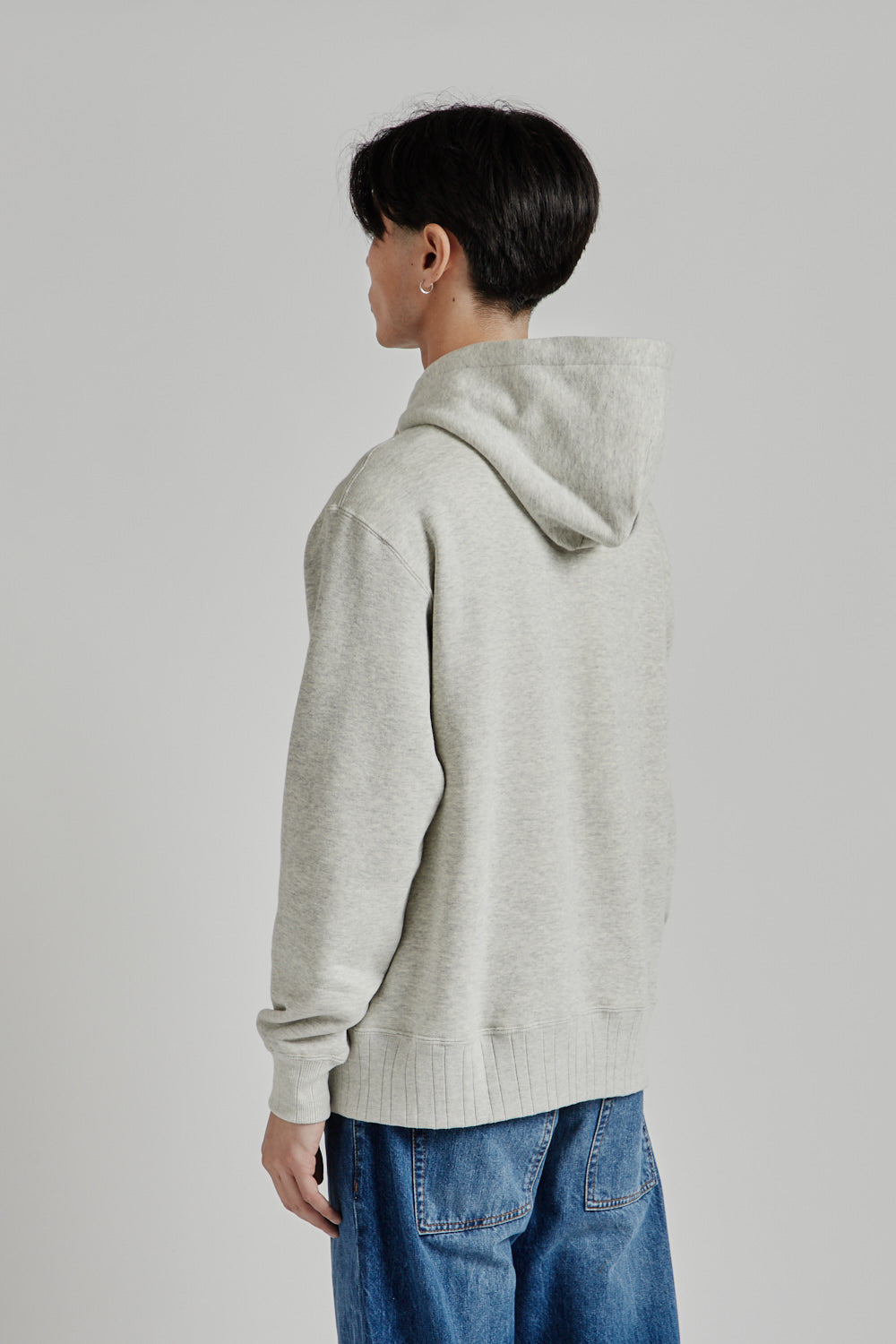 Velva Sheen Loopwheeler PO Hoodie Gray 4