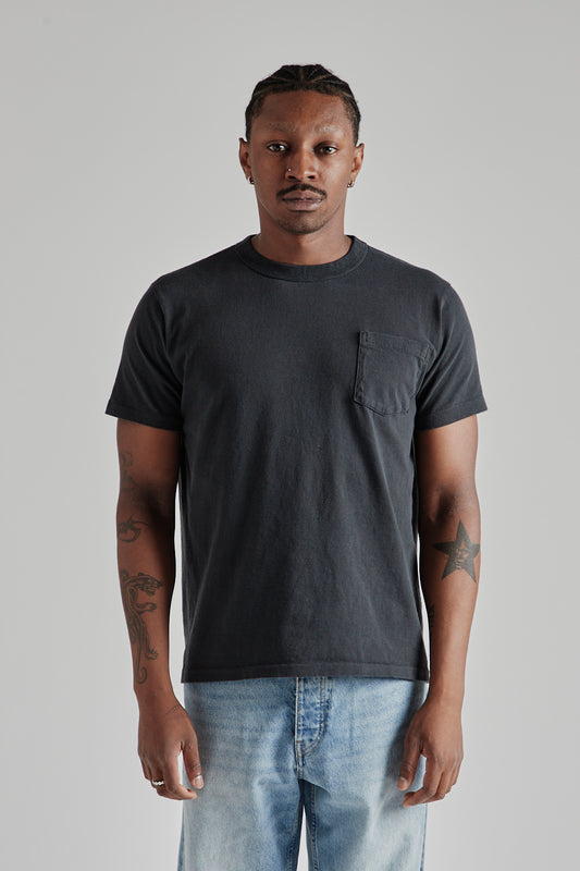 Pigment Dyed Pocket Tee - Black