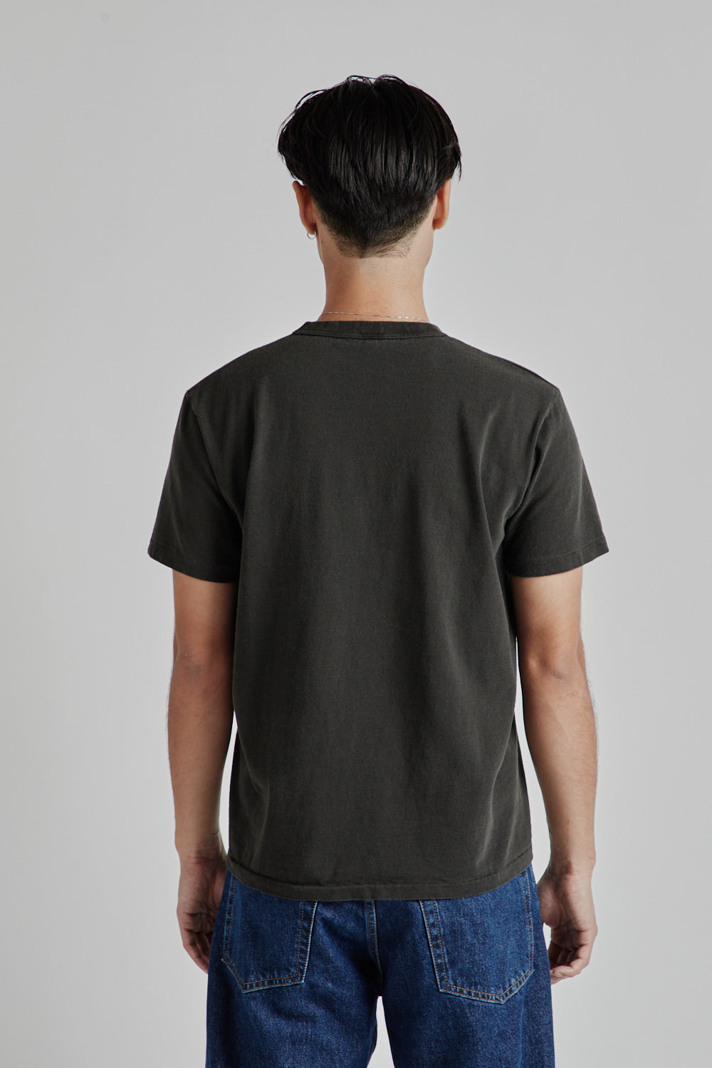 Velva Sheen Pigment Dyed Pocket Tee Black 5