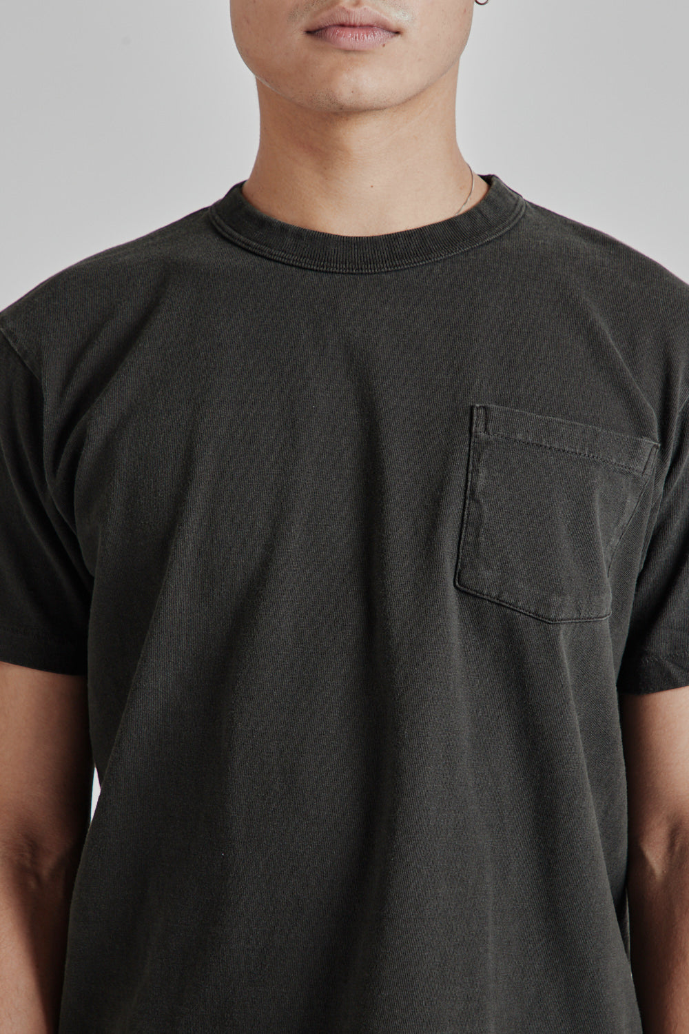 Velva Sheen Pigment Dyed Pocket Tee Black 6