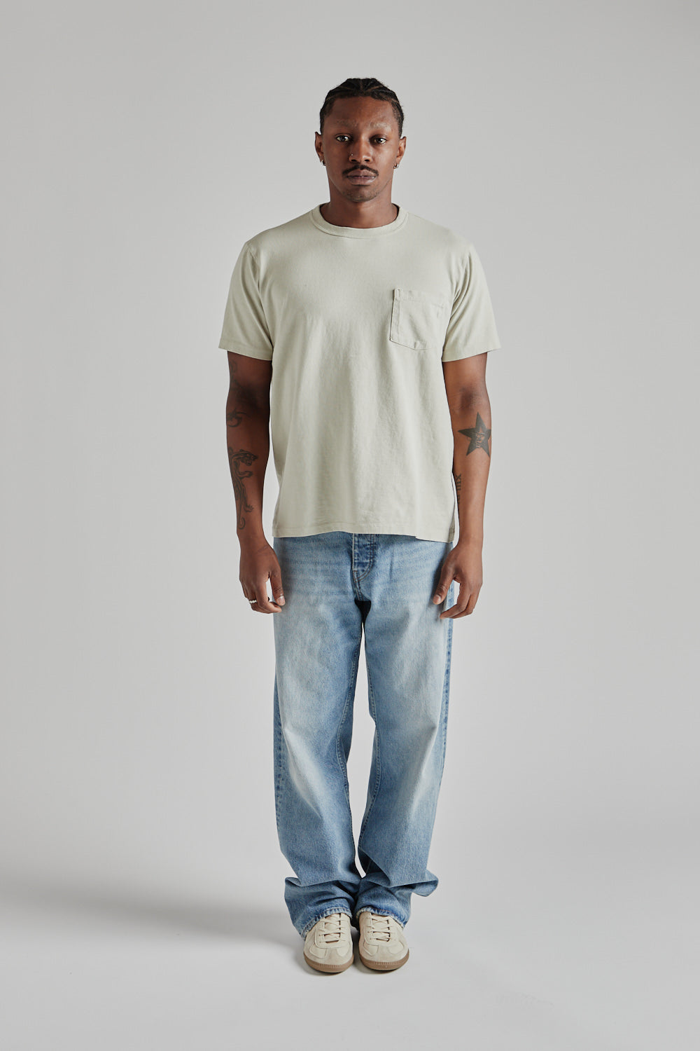 Pigment Dyed Pocket Tee - Grey