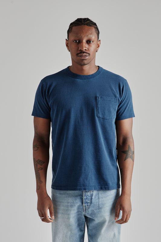 Pigment Dyed Pocket Tee - Navy