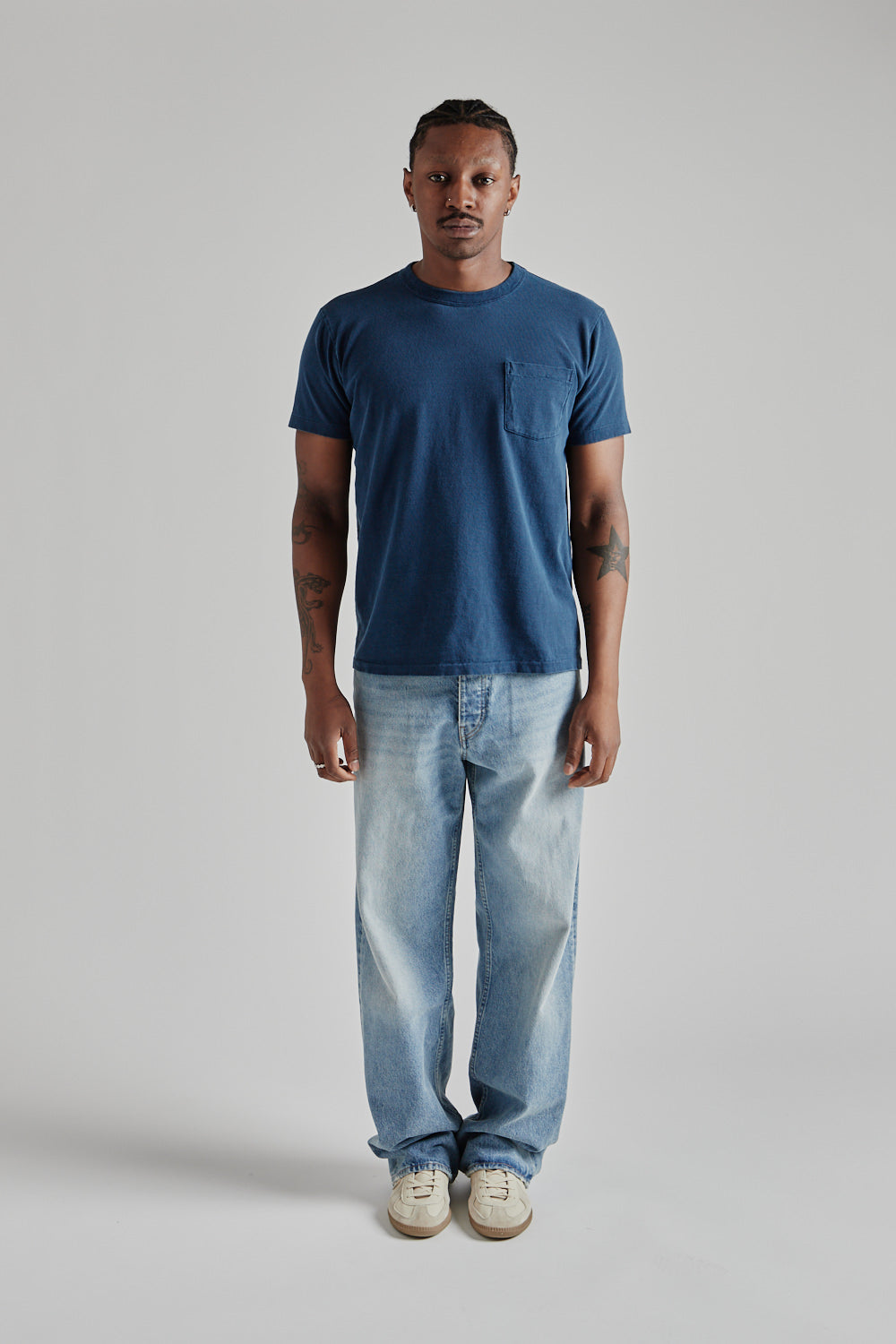 Pigment Dyed Pocket Tee - Navy