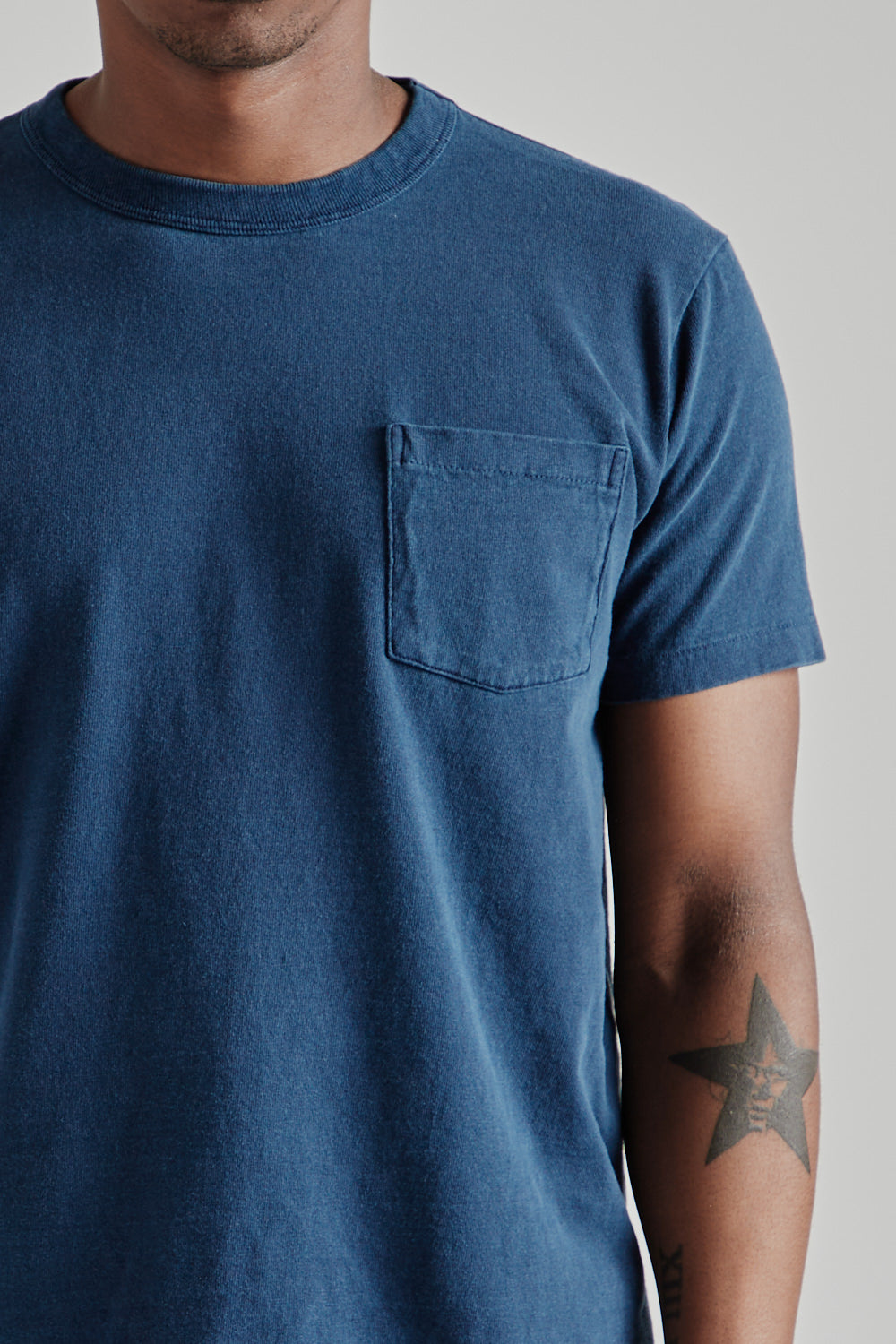 Pigment Dyed Pocket Tee - Navy