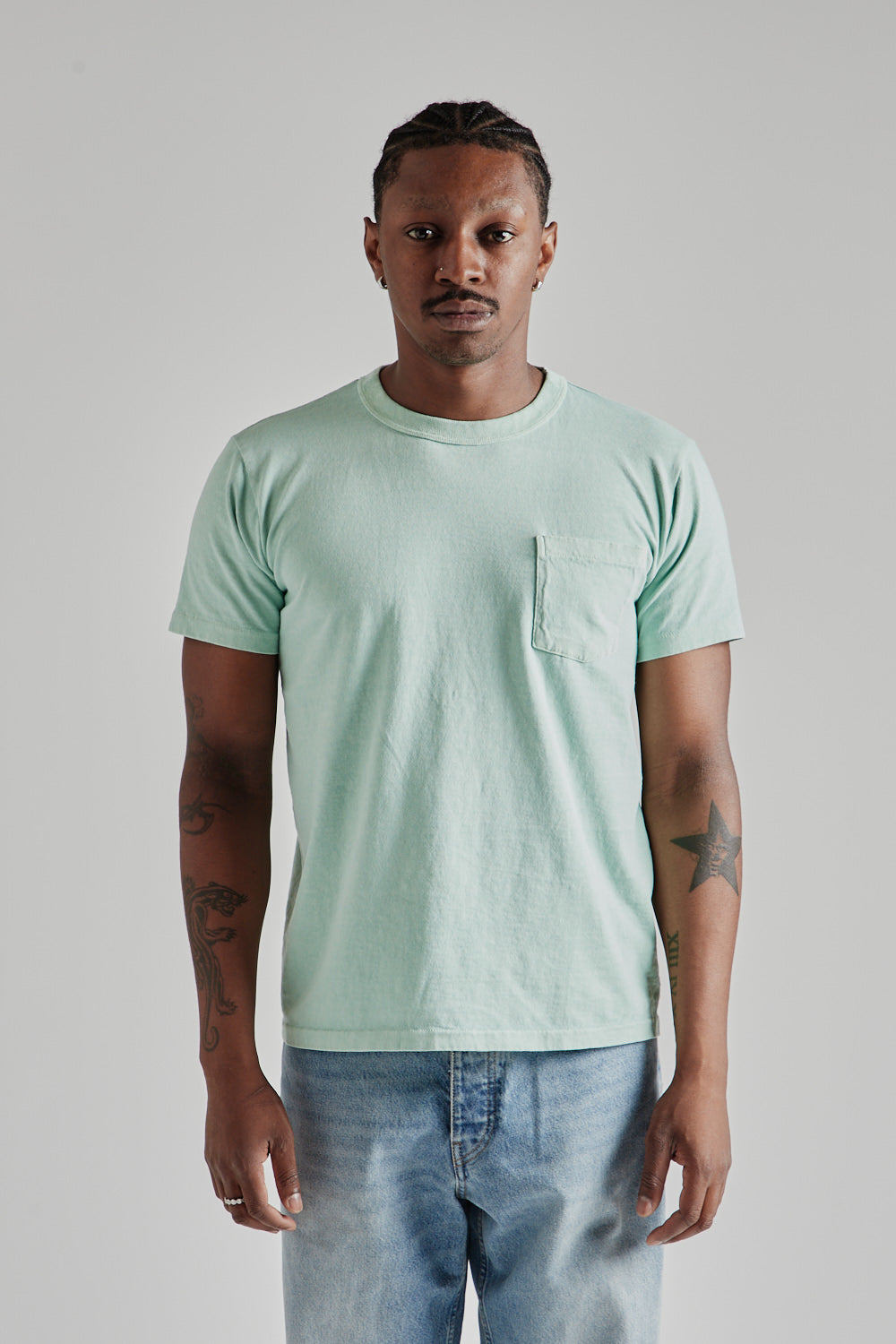 Pigment Dyed Pocket Tee - Nephrite