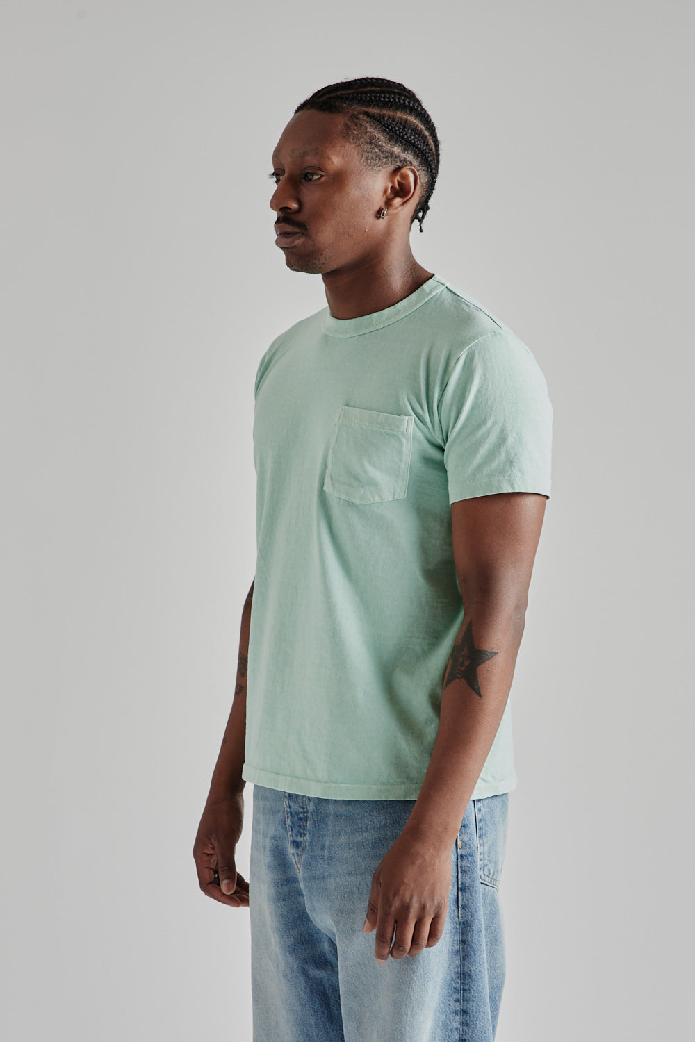 Pigment Dyed Pocket Tee - Nephrite