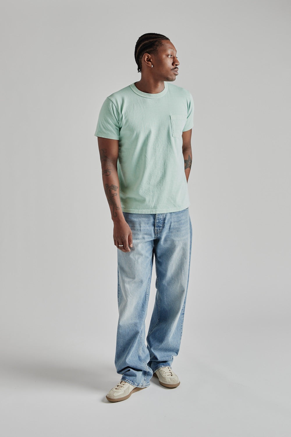 Pigment Dyed Pocket Tee - Nephrite