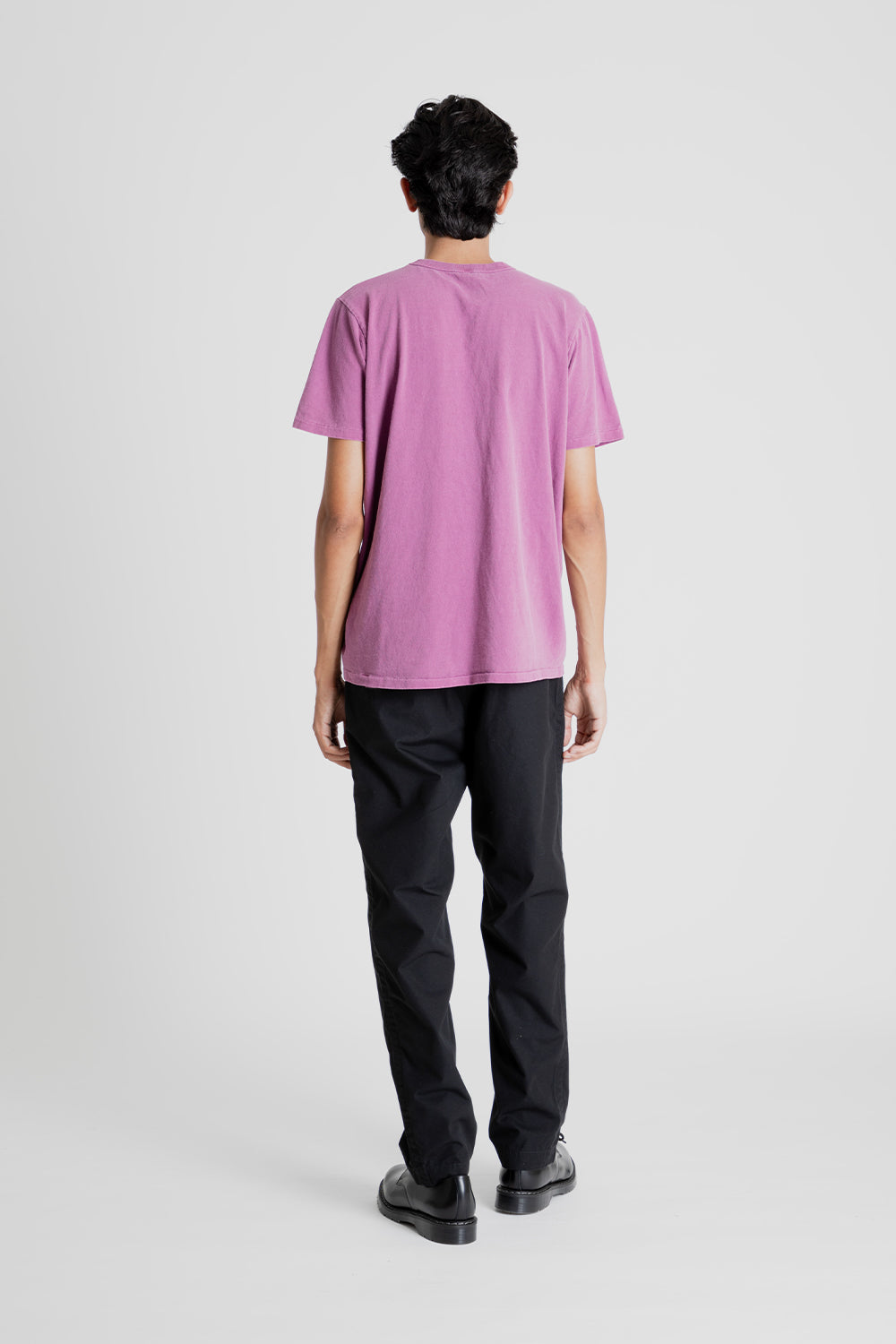 Velva Sheen Pigment Dyed Pocket Tee in Plum