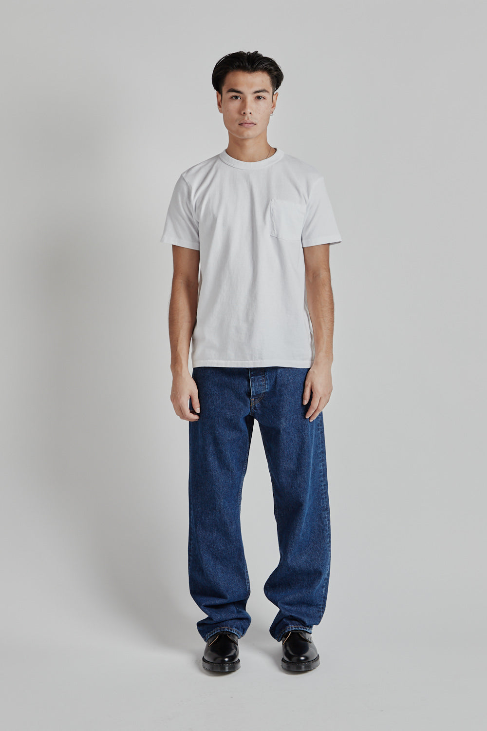 Velva Sheen Pigment Dyed Pocket Tee White 01