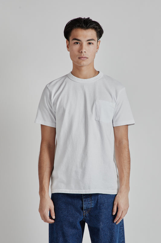 Velva Sheen Pigment Dyed Pocket Tee White 02