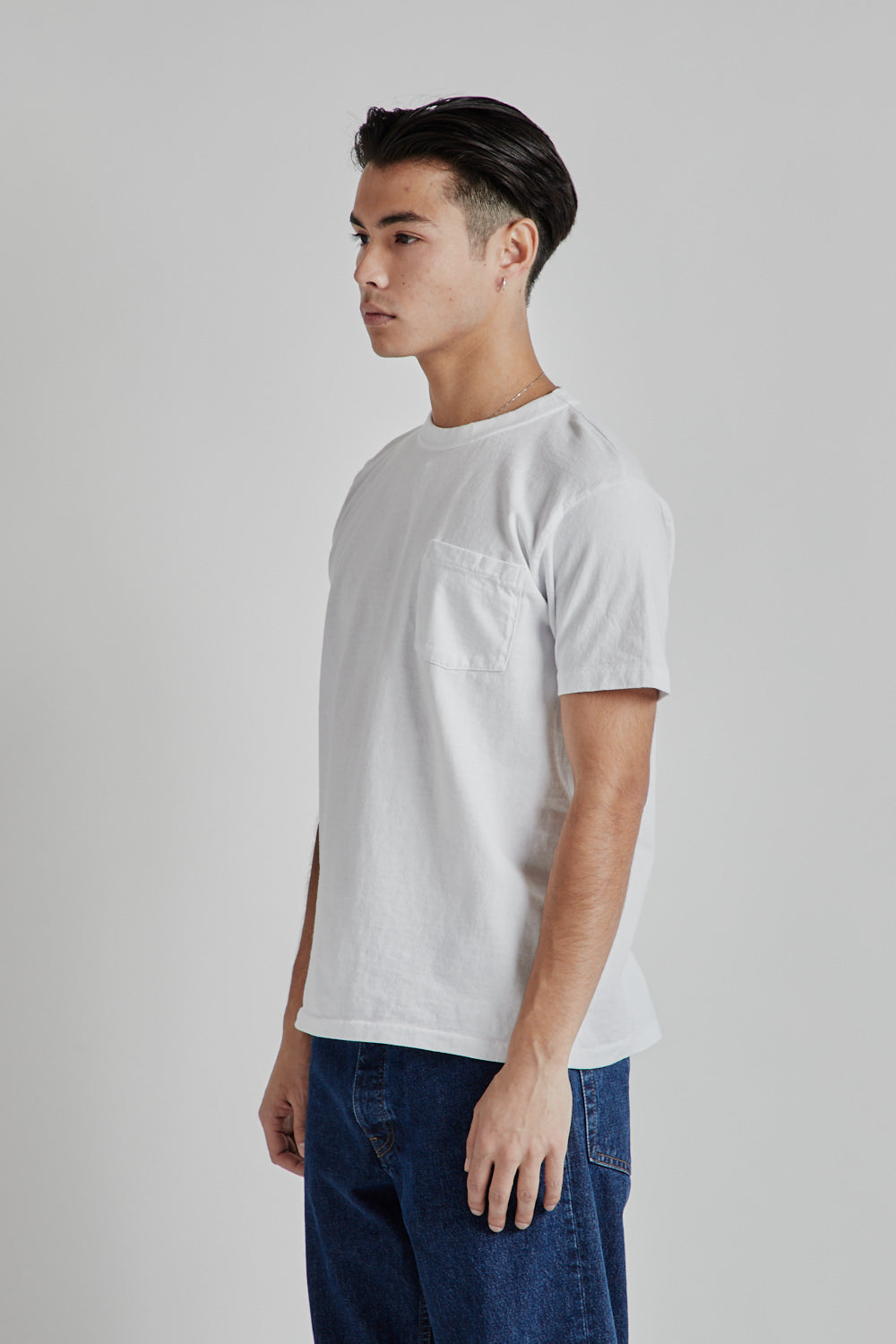 Velva Sheen Pigment Dyed Pocket Tee White 08