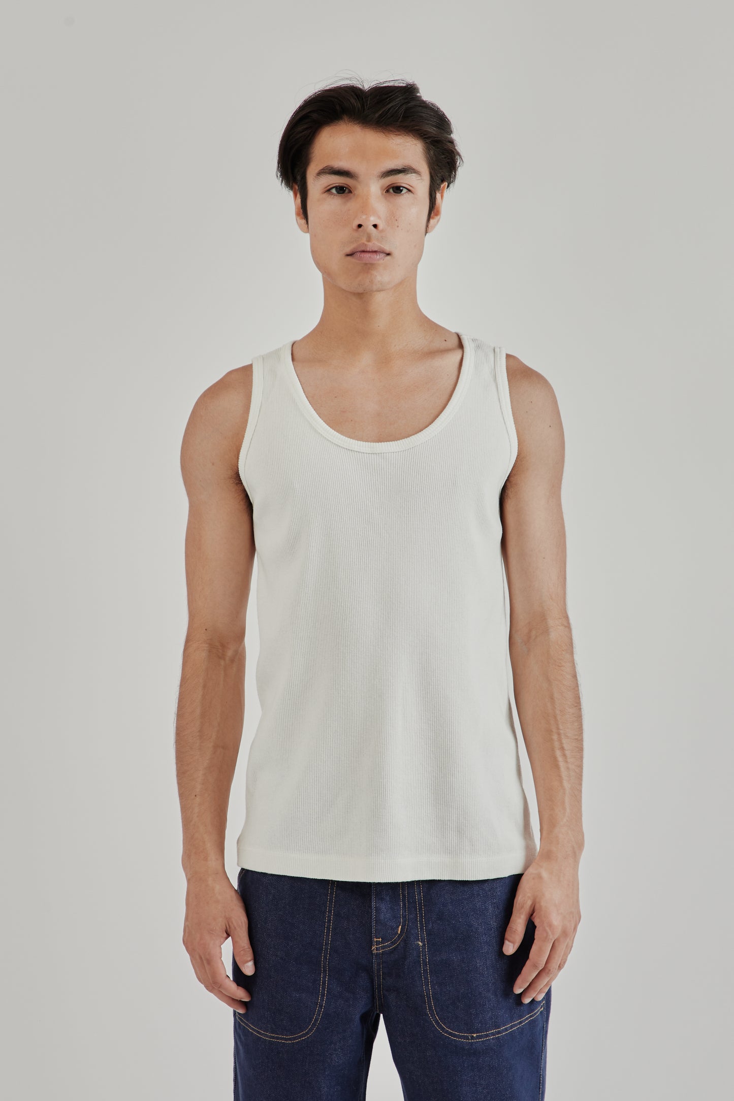 Velva Sheen SS25 Pack Rib Tank Top Navy 10