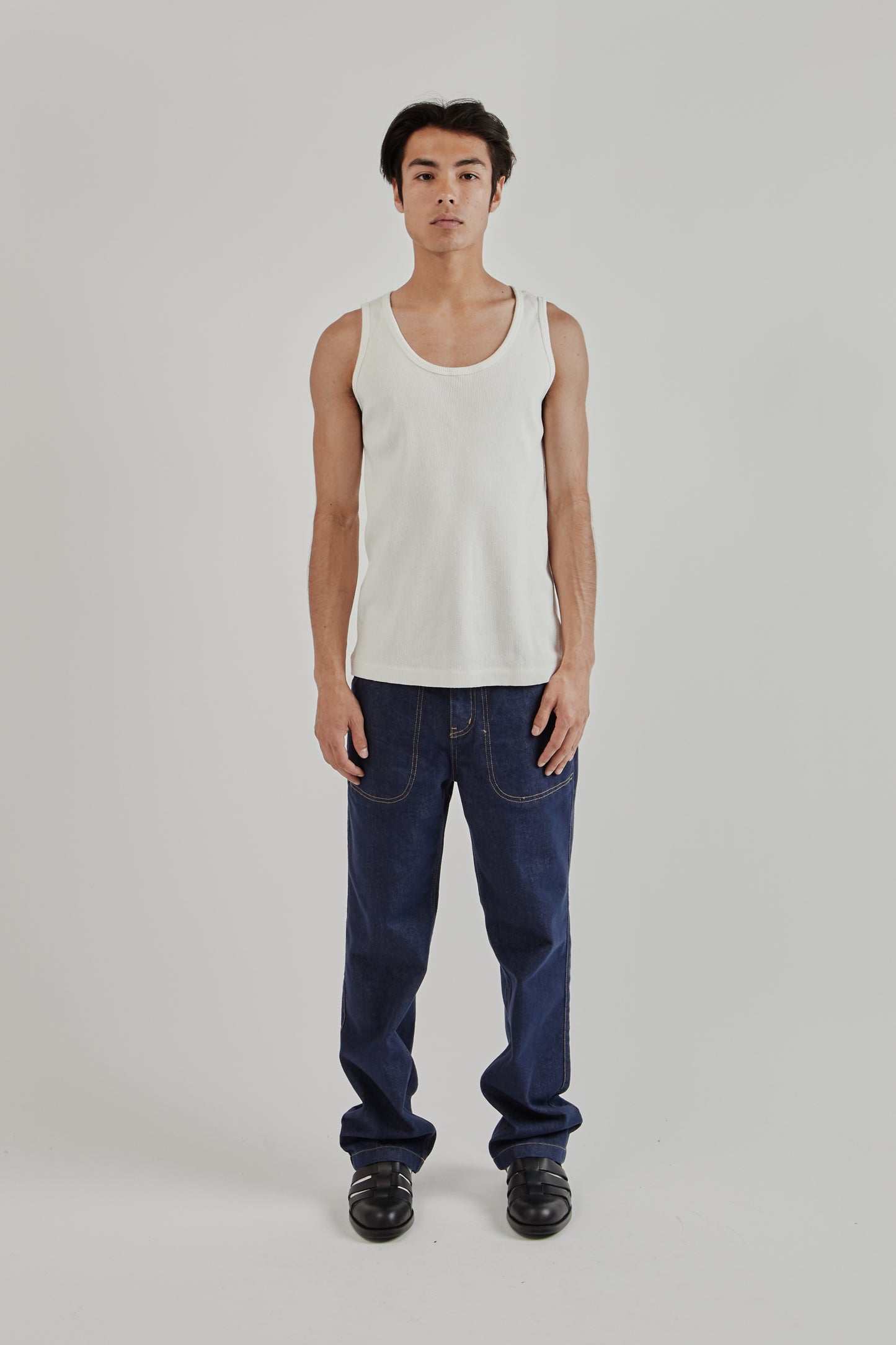 Velva Sheen SS25 Pack Rib Tank Top Navy 9