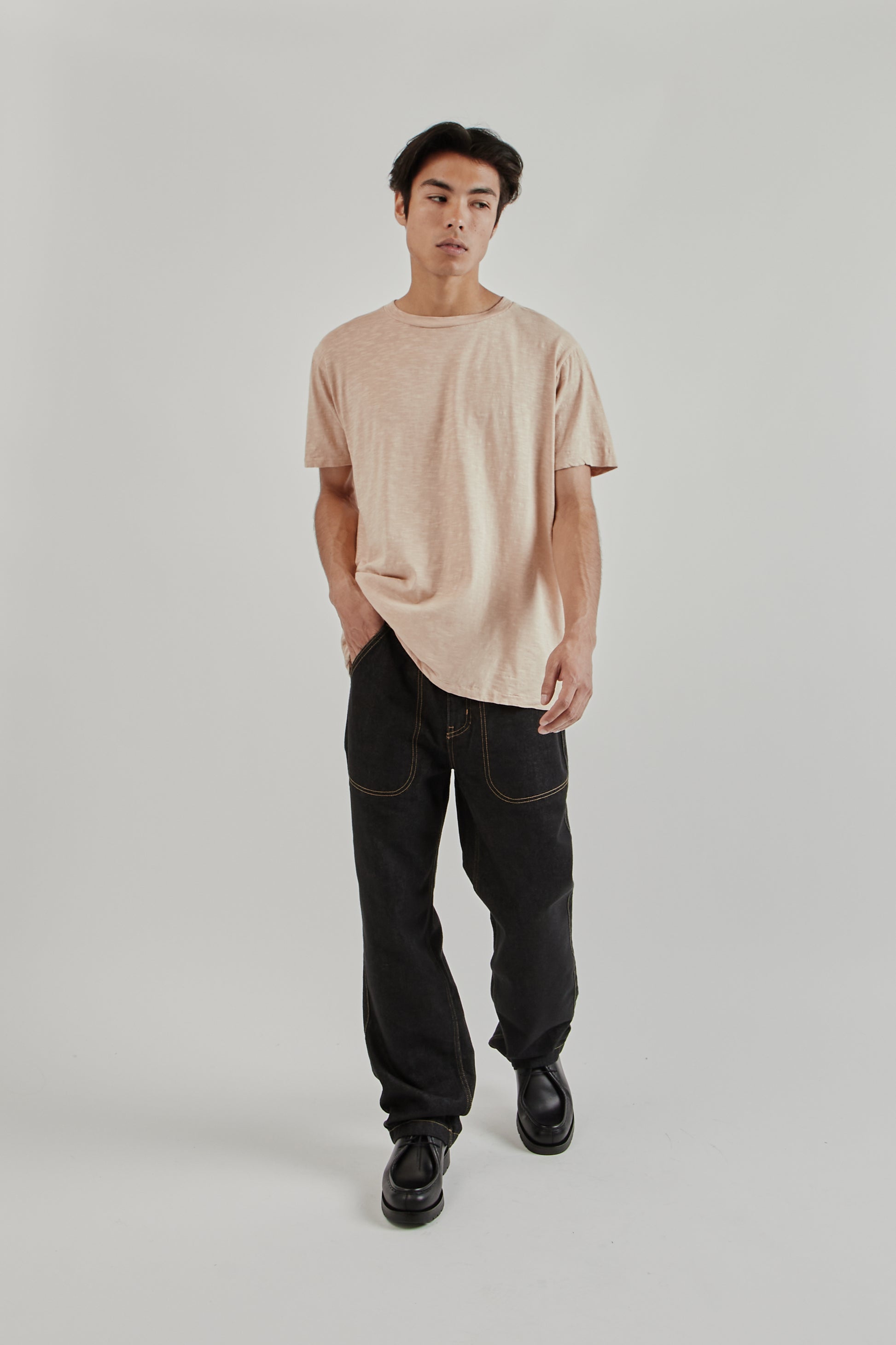Velva Sheen SS25 Rolled Regular Short Sleeve Tee Black 18
