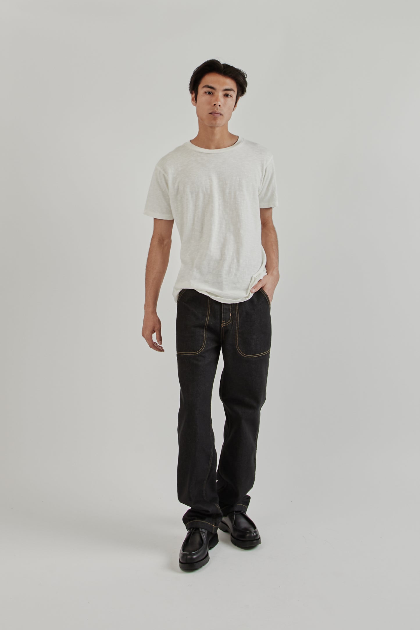 Velva Sheen SS25 Rolled Regular Short Sleeve Tee White 10