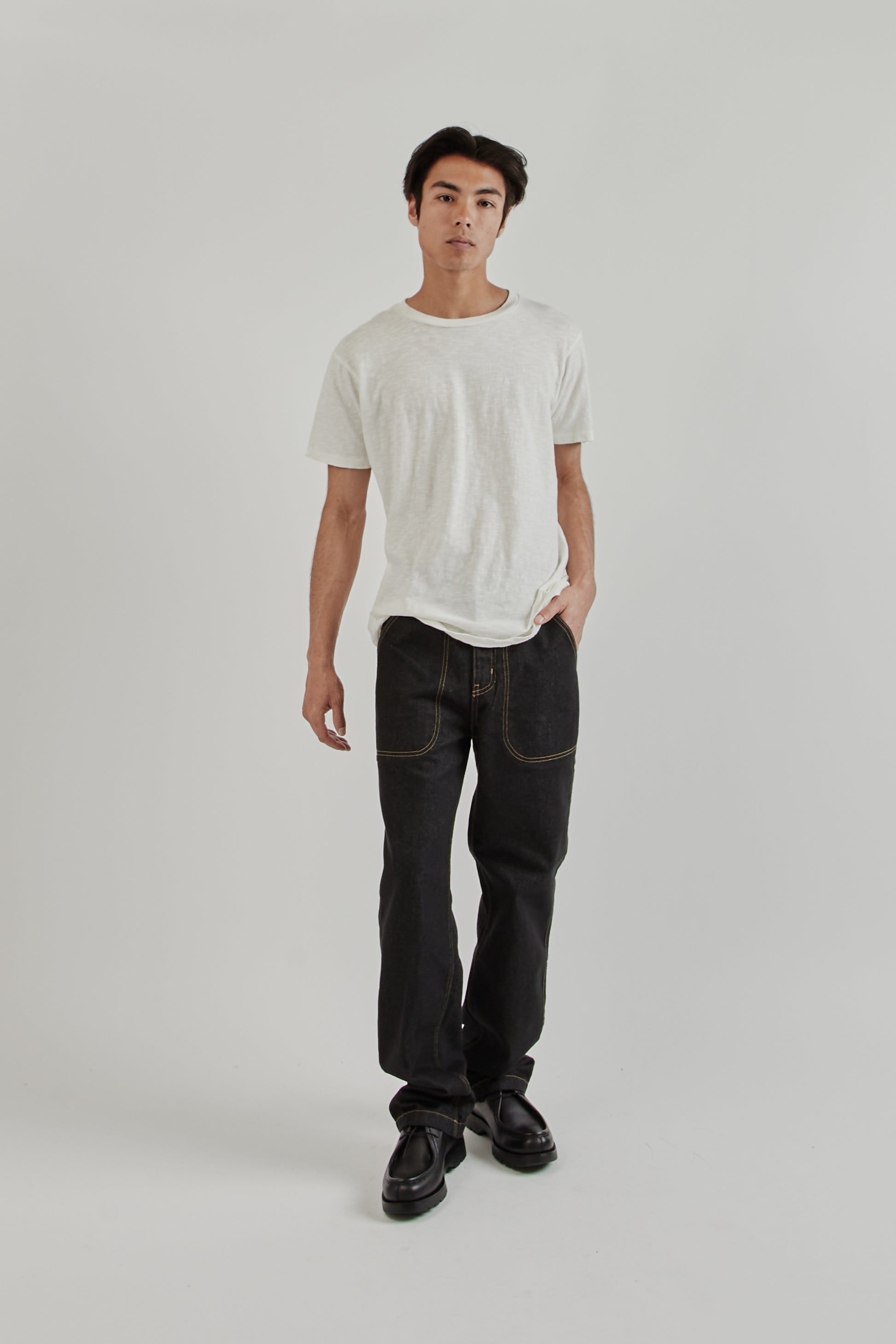Velva Sheen SS25 Rolled Regular Short Sleeve Tee White 10