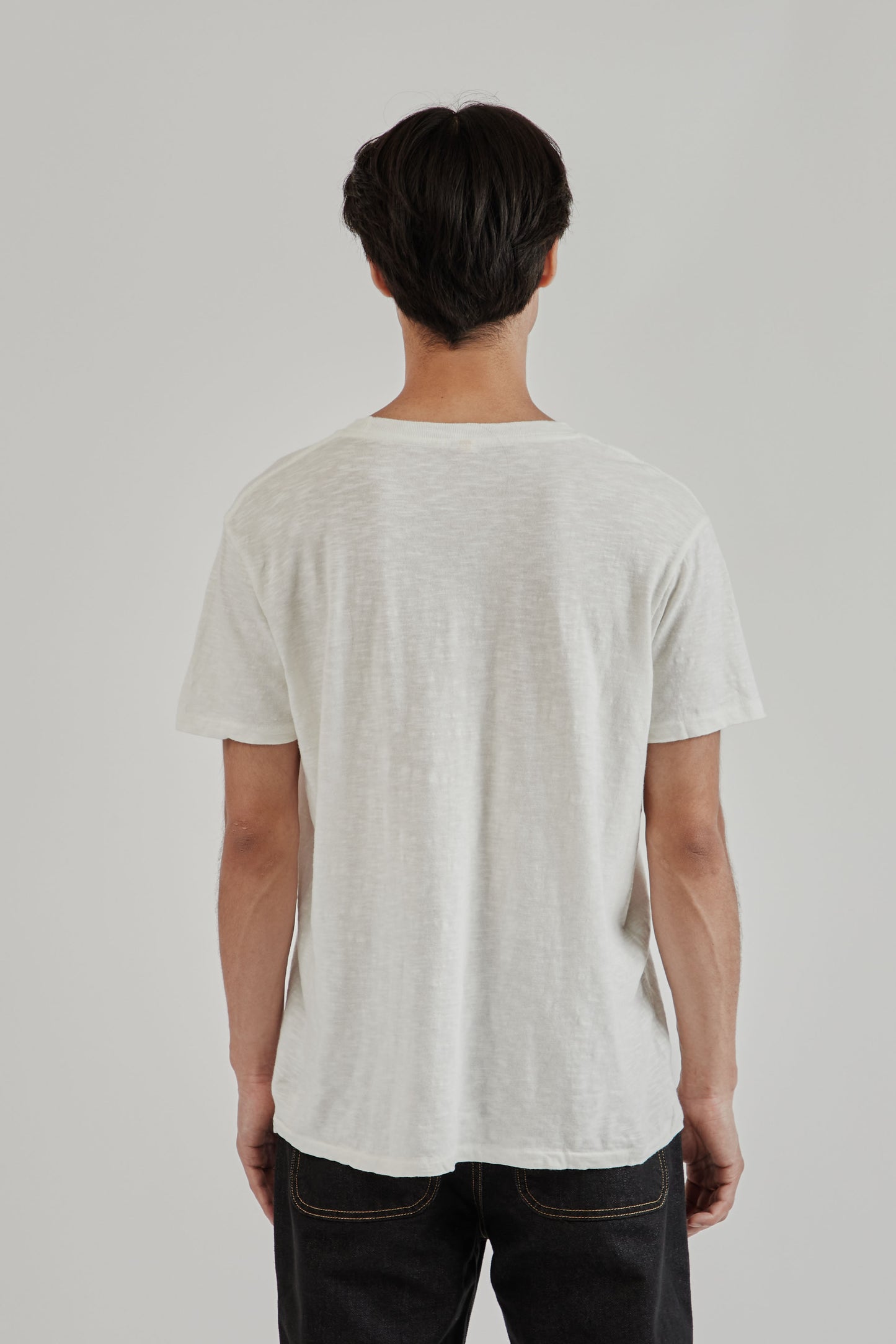 Velva Sheen SS25 Rolled Regular Short Sleeve Tee White 5