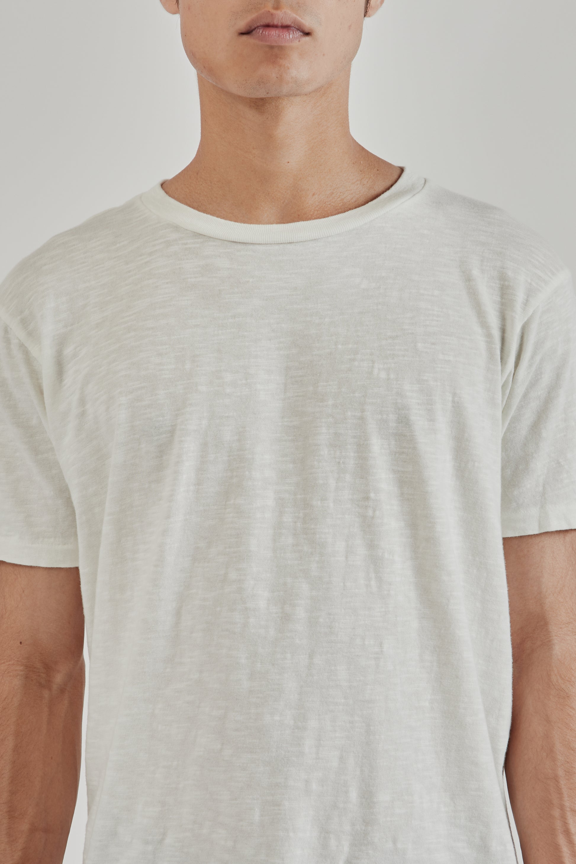 Velva Sheen SS25 Rolled Regular Short Sleeve Tee White 6