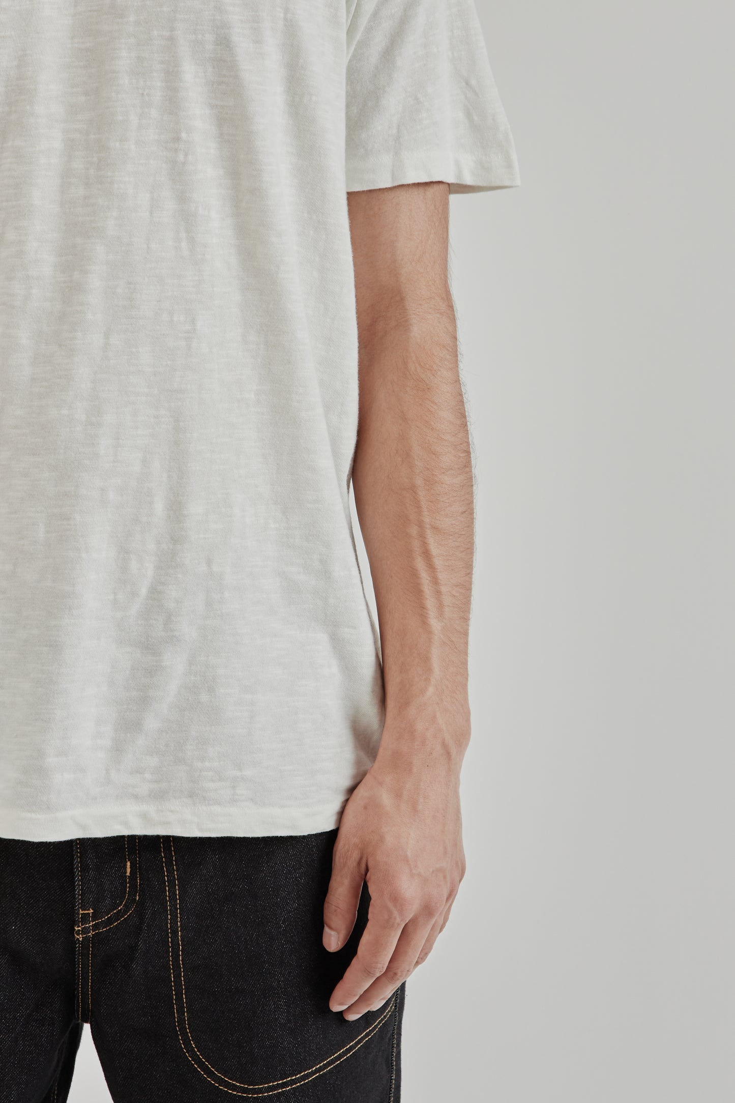 Velva Sheen SS25 Rolled Regular Short Sleeve Tee White 8